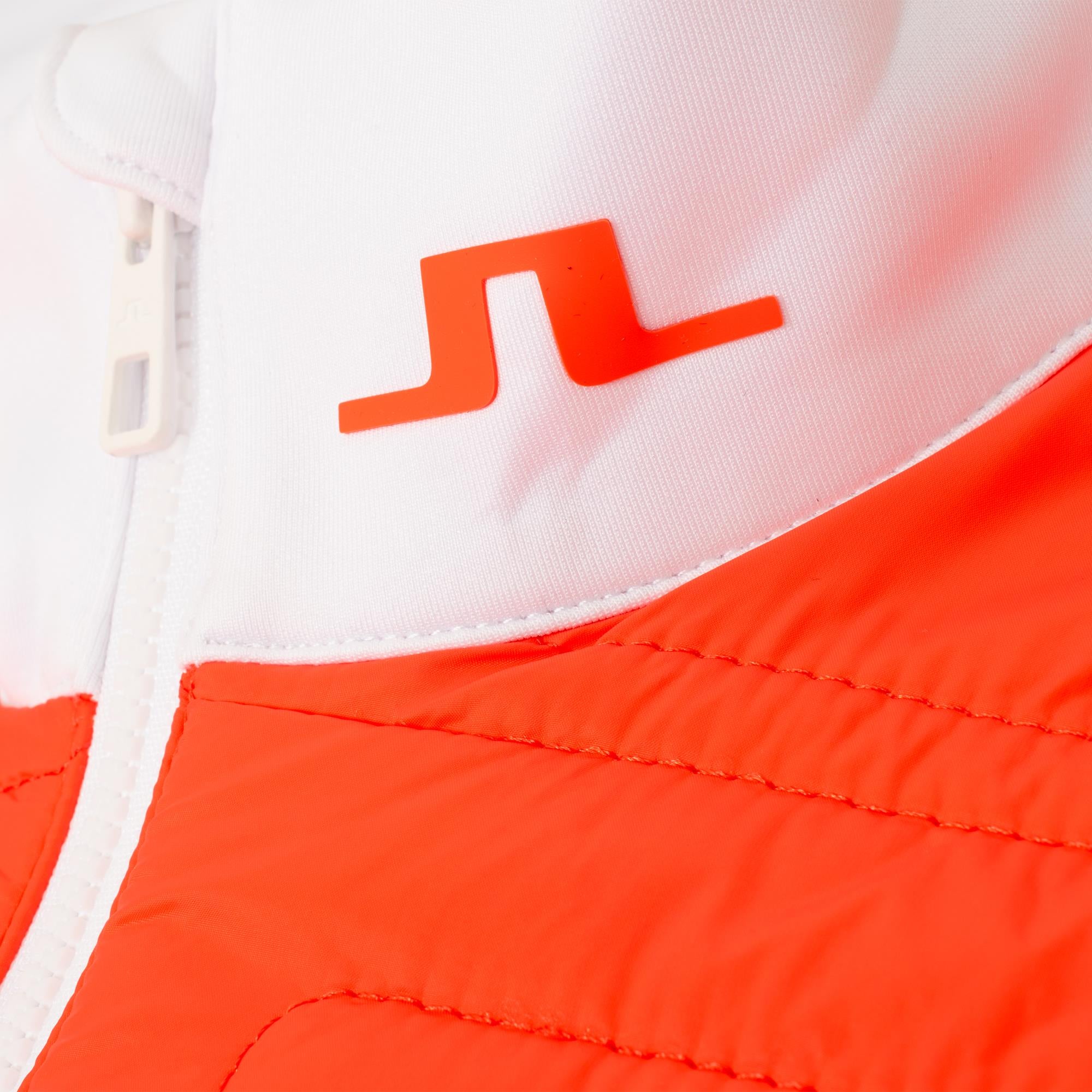 J Lindeberg Stefania Hybrid Ladies Golf Jacket Hot Coral