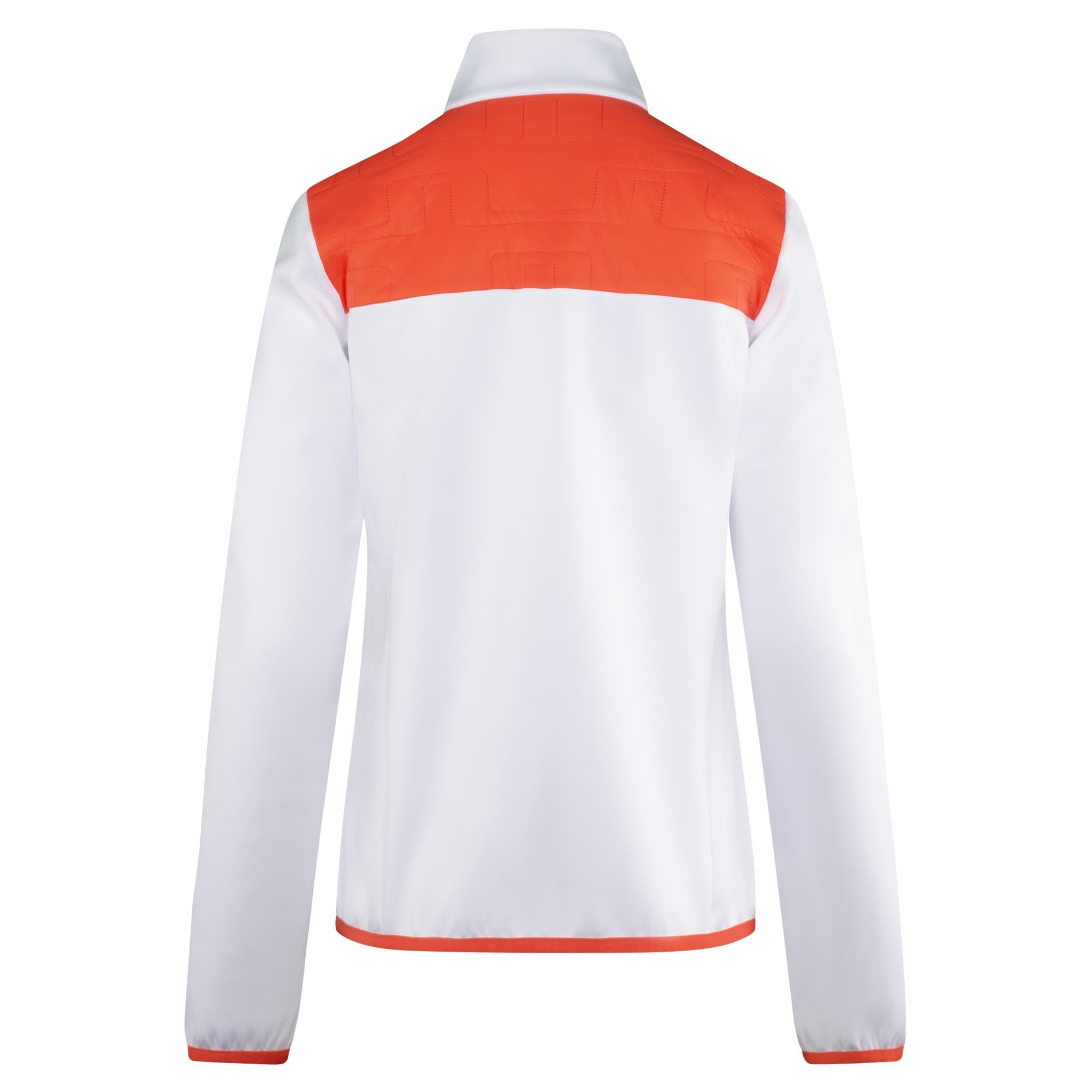 J Lindeberg Stefania Hybrid Ladies Golf Jacket Hot Coral