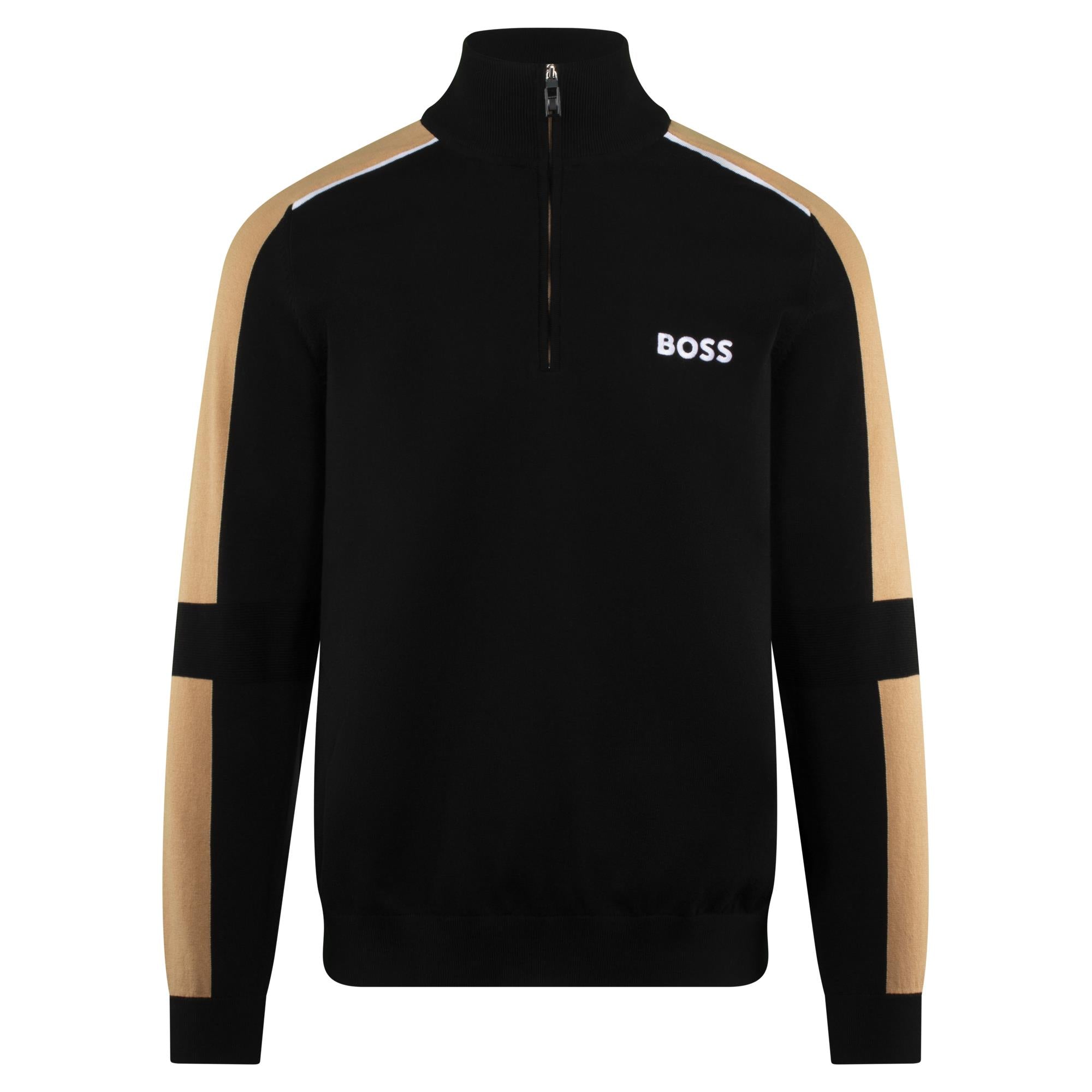 Boss Zelchior-X Quarter Zip Sweater Black