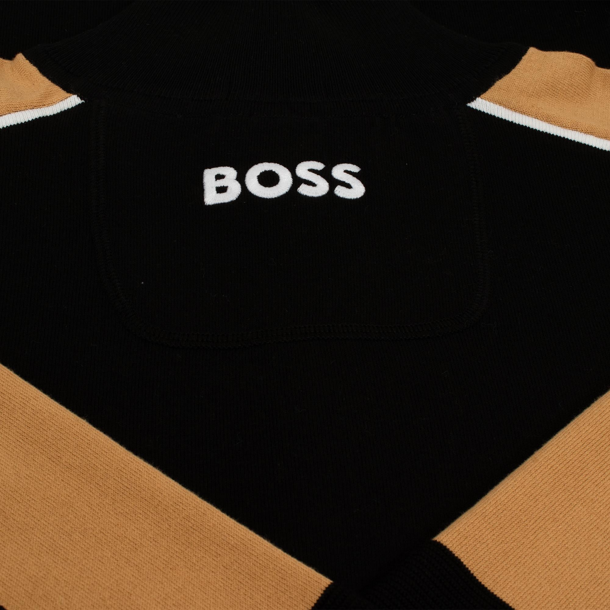 Boss Zelchior-X Quarter Zip Sweater Black