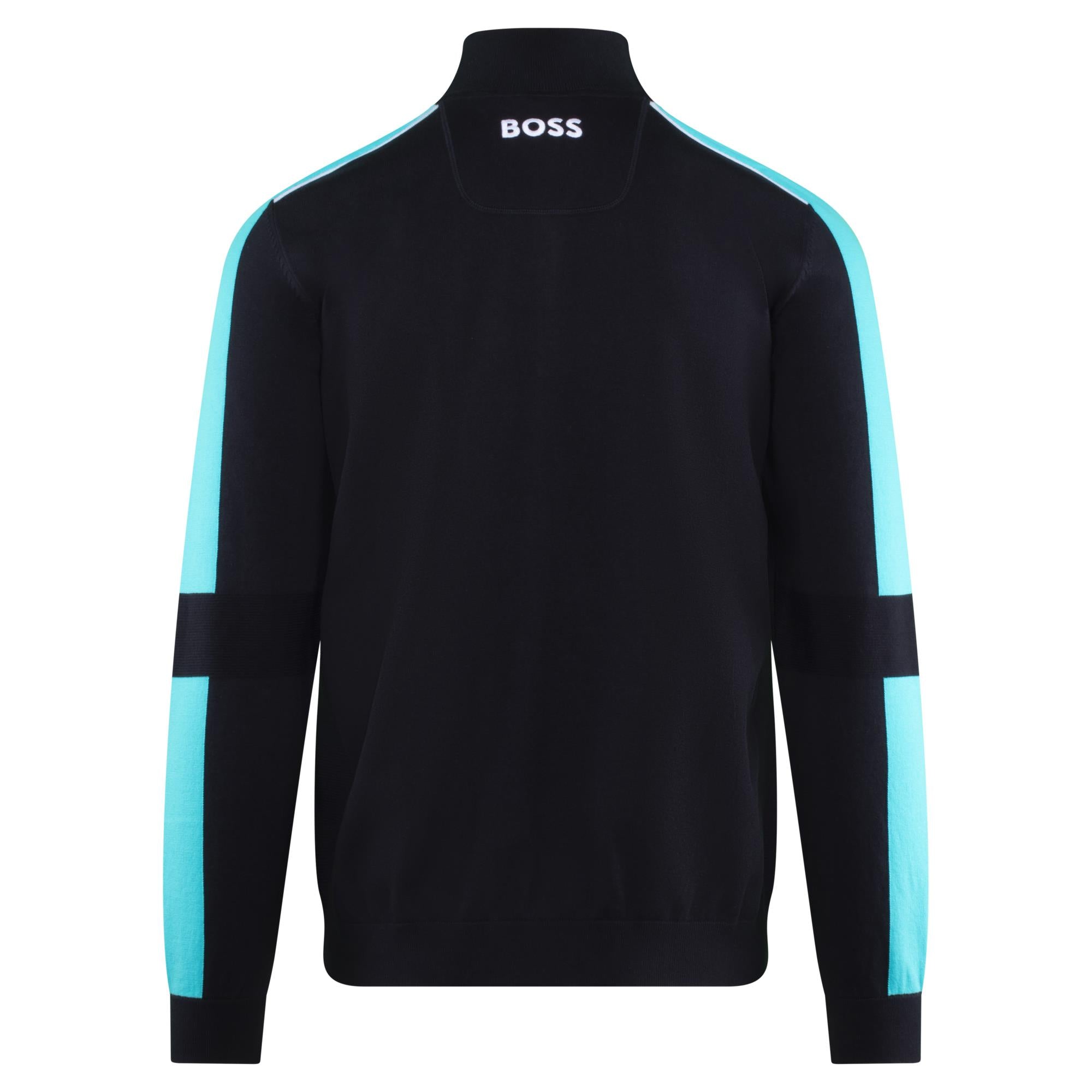 Boss Zelchior-X Quarter Zip Sweater Dark Blue