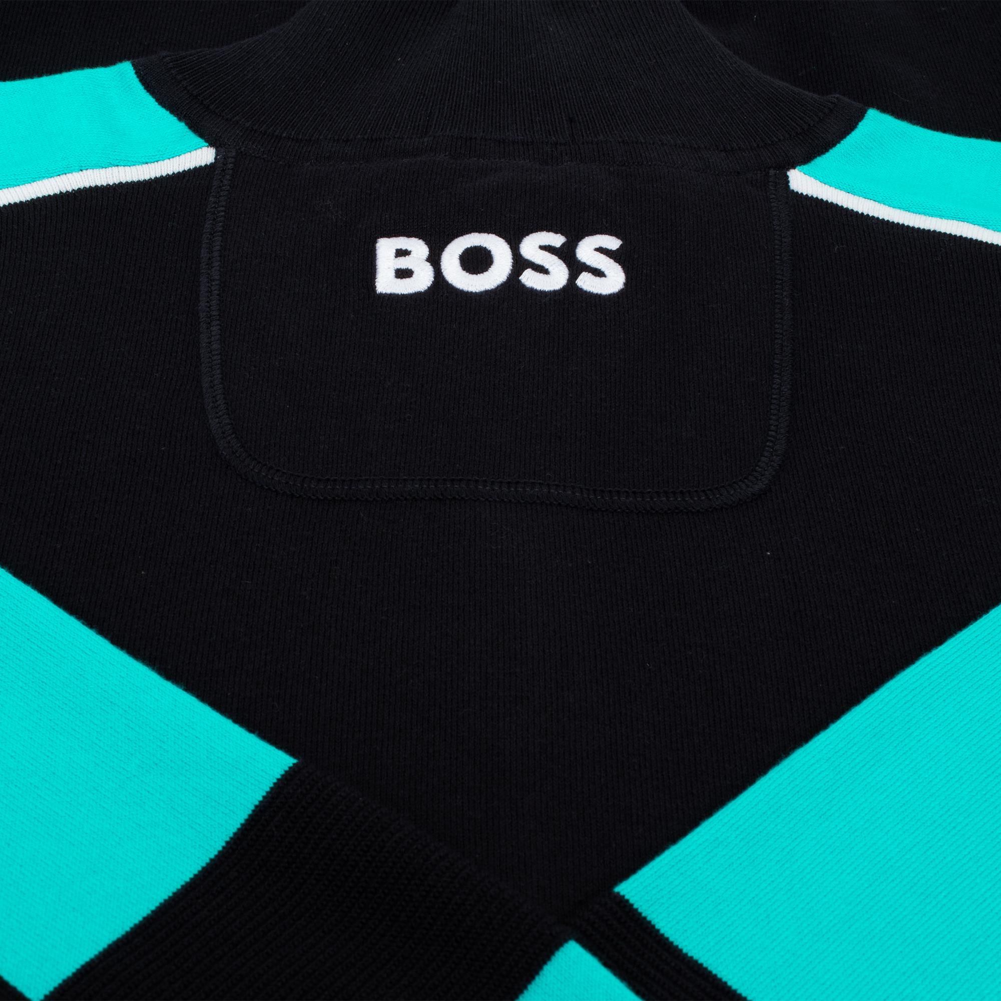 Boss Zelchior-X Quarter Zip Sweater Dark Blue
