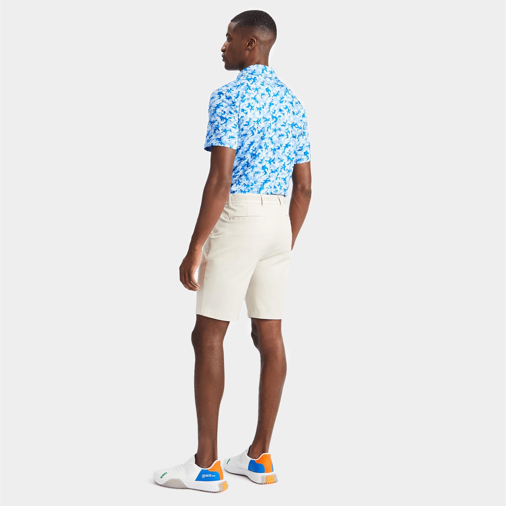 G/FORE Mapped Icon Camo Tech Jersey Polo Shirt Baja