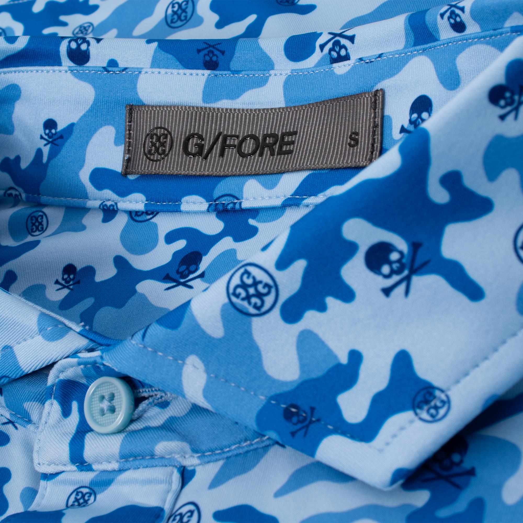 G/FORE Mapped Icon Camo Tech Jersey Polo Shirt Baja