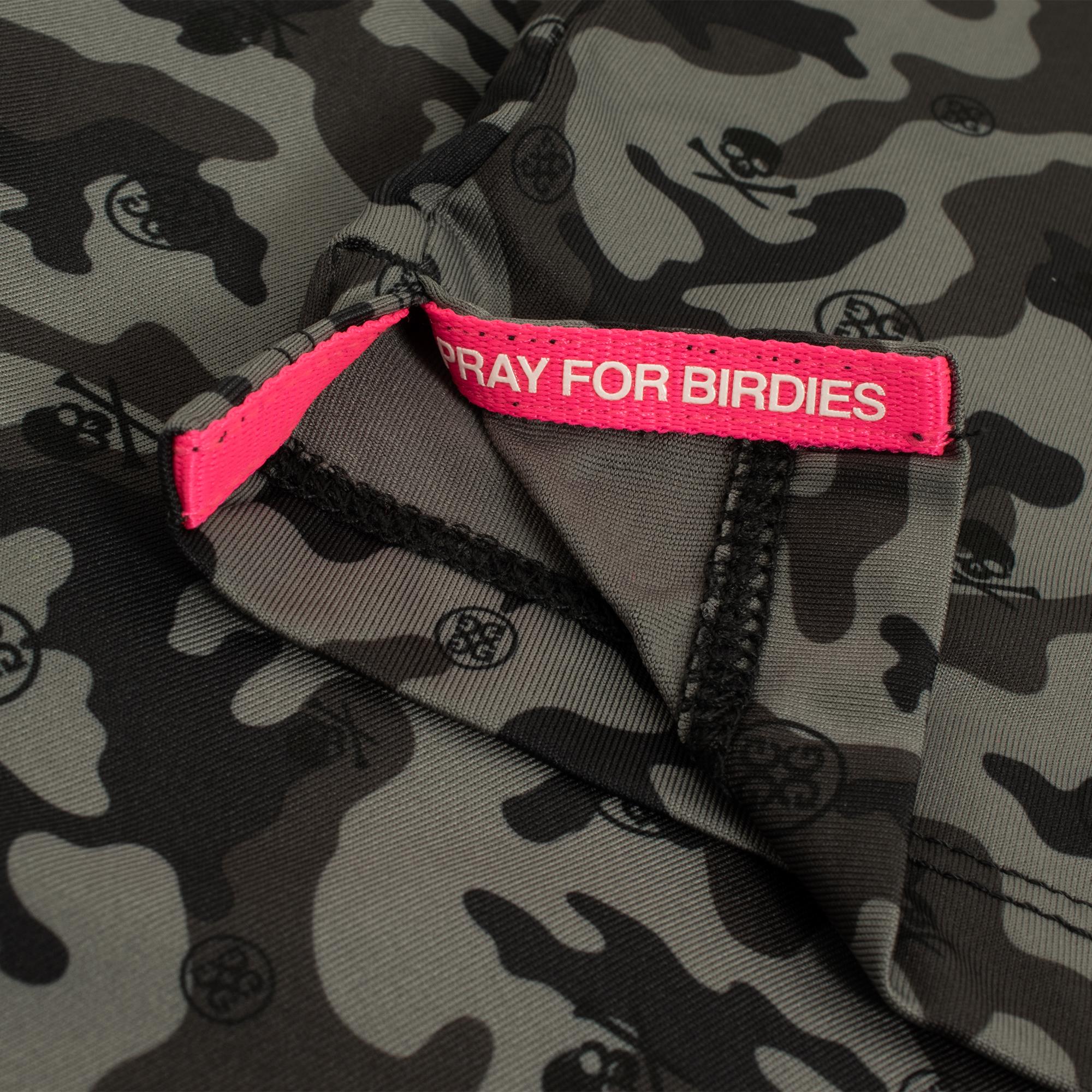 G/FORE Mapped Icon Camo Tech Jersey Polo Shirt Onyx