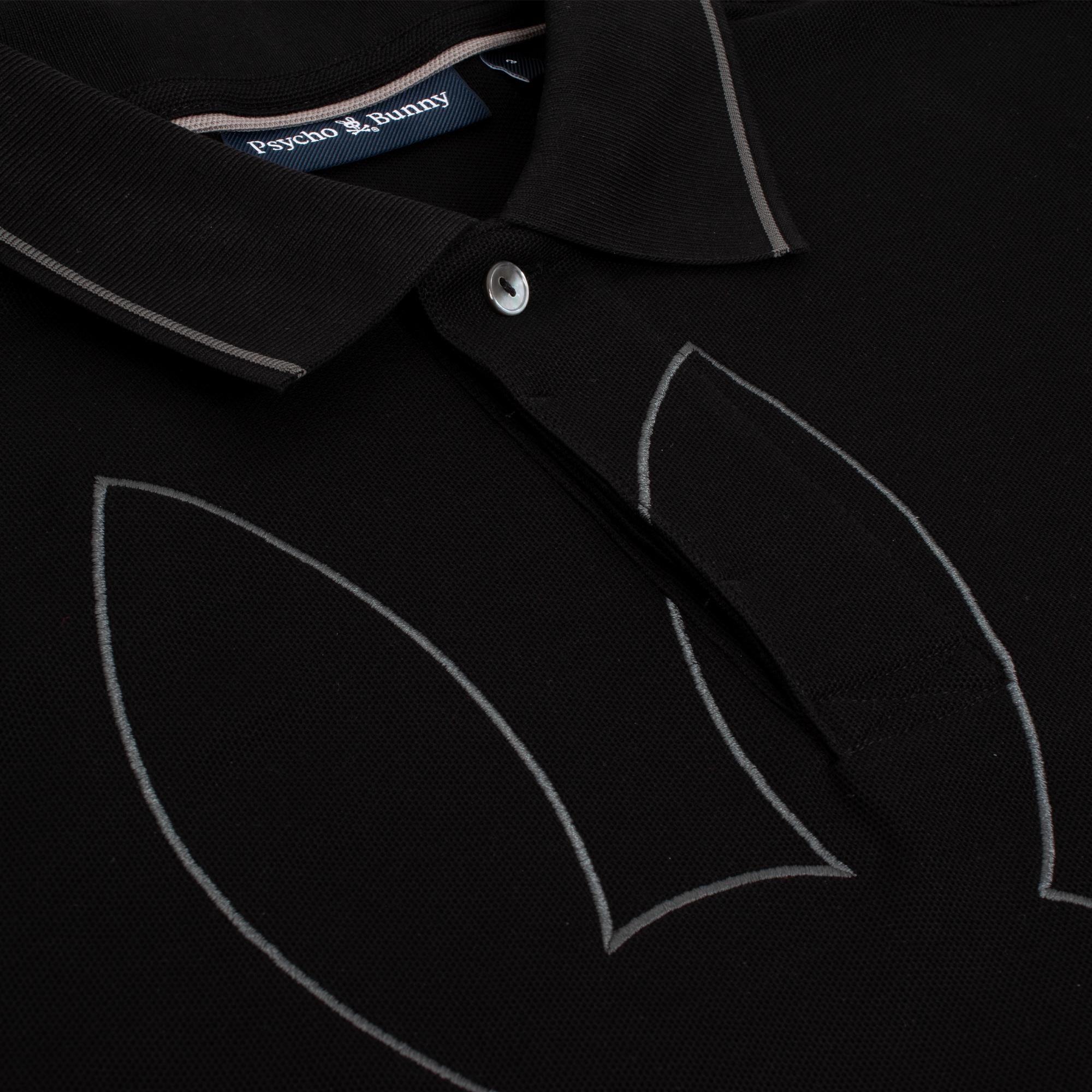 Psycho Bunny San Diego Pique Polo Shirt Black
