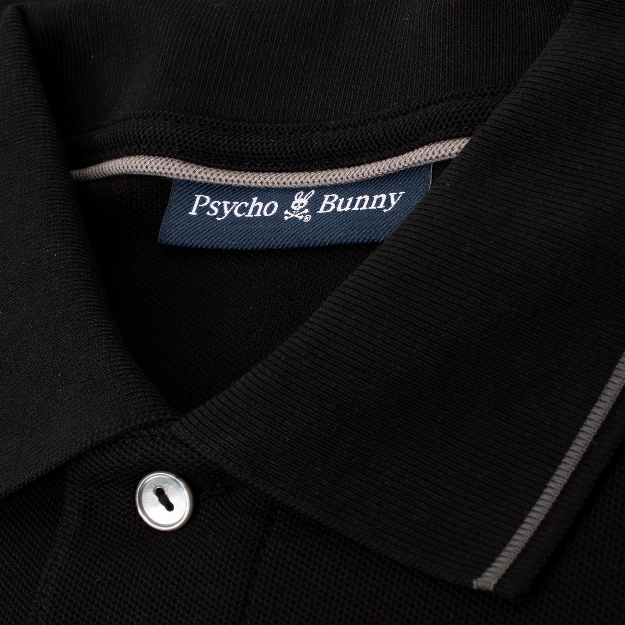 Psycho Bunny San Diego Pique Polo Shirt Black