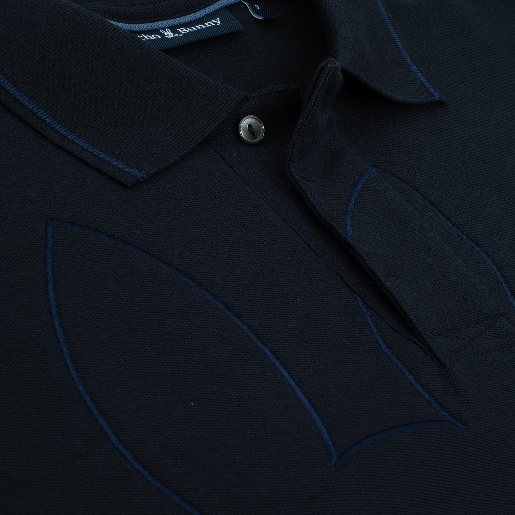 Psycho Bunny San Diego Pique Polo Shirt Navy