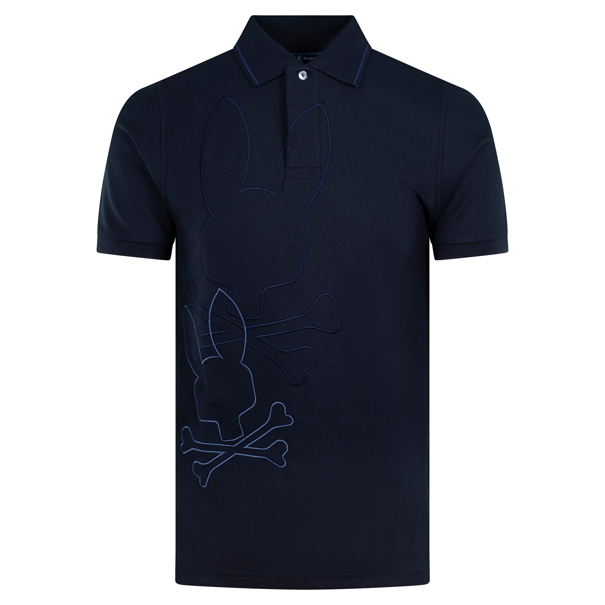 Psycho Bunny San Diego Pique Polo Shirt Navy