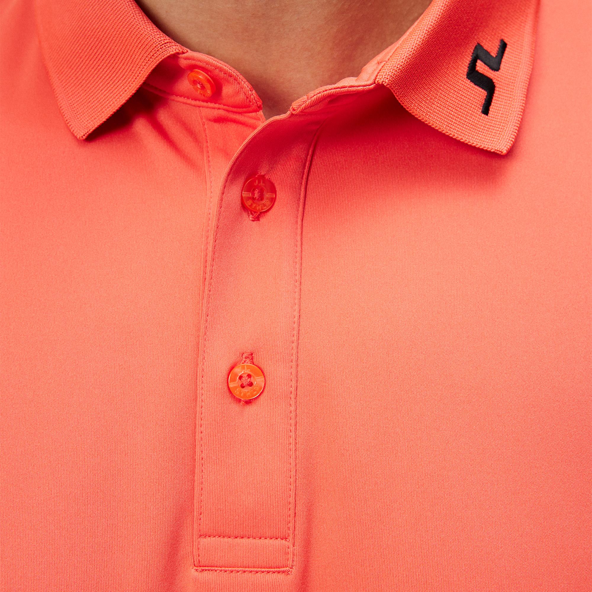 J Lindeberg Golf Heath Polo Shirt Hot Coral