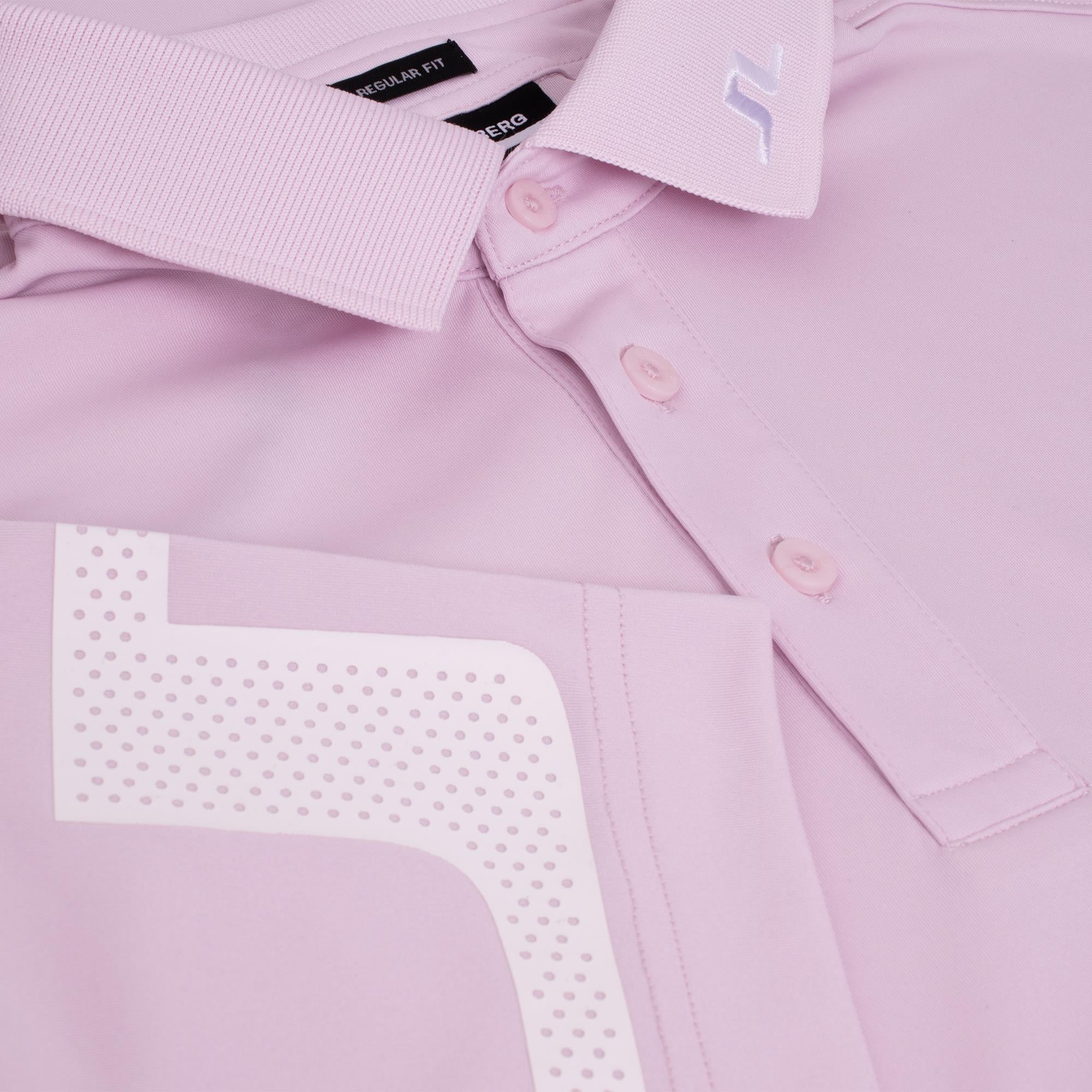 J Lindeberg Golf Heath Polo Shirt Cradle Pink