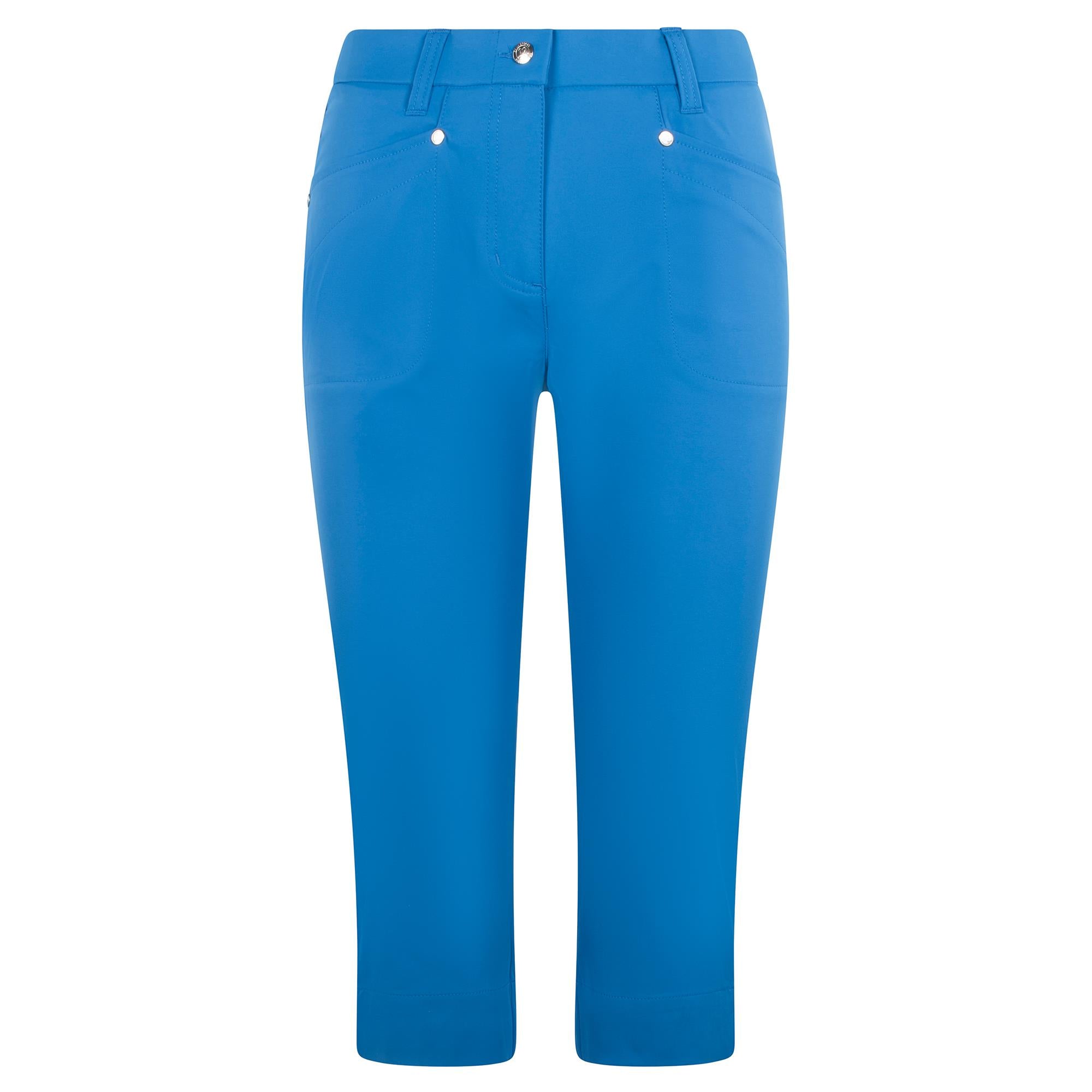 Buy Women Capri Trousers Cropped Pants Ladies 3/4 Three Quarter Length  Stretch Pull On Elasticated UK Size 10-24 Online at desertcartINDIA