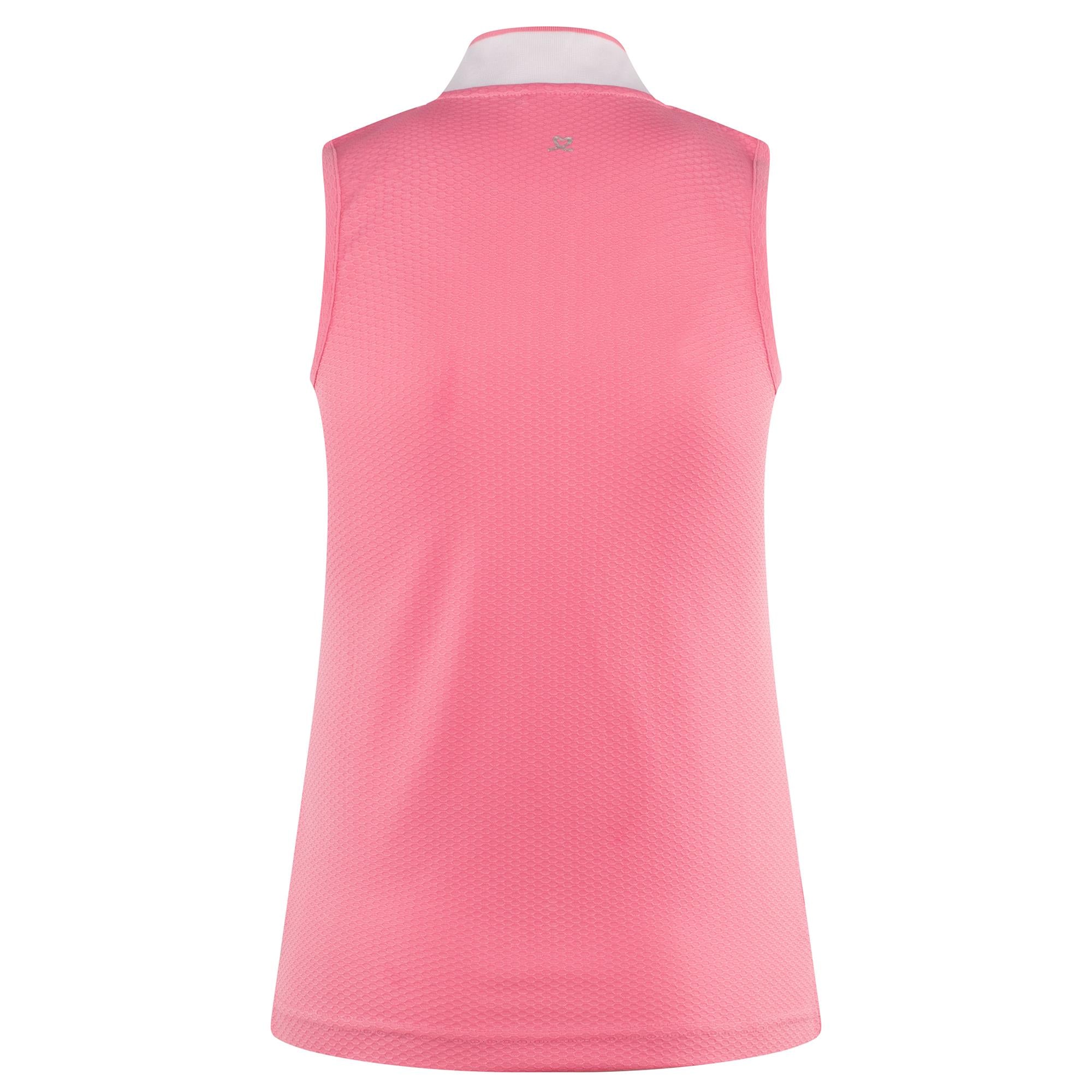 Daily Sports Menton Ladies Sleeveless  Polo Shirt Pink Sky