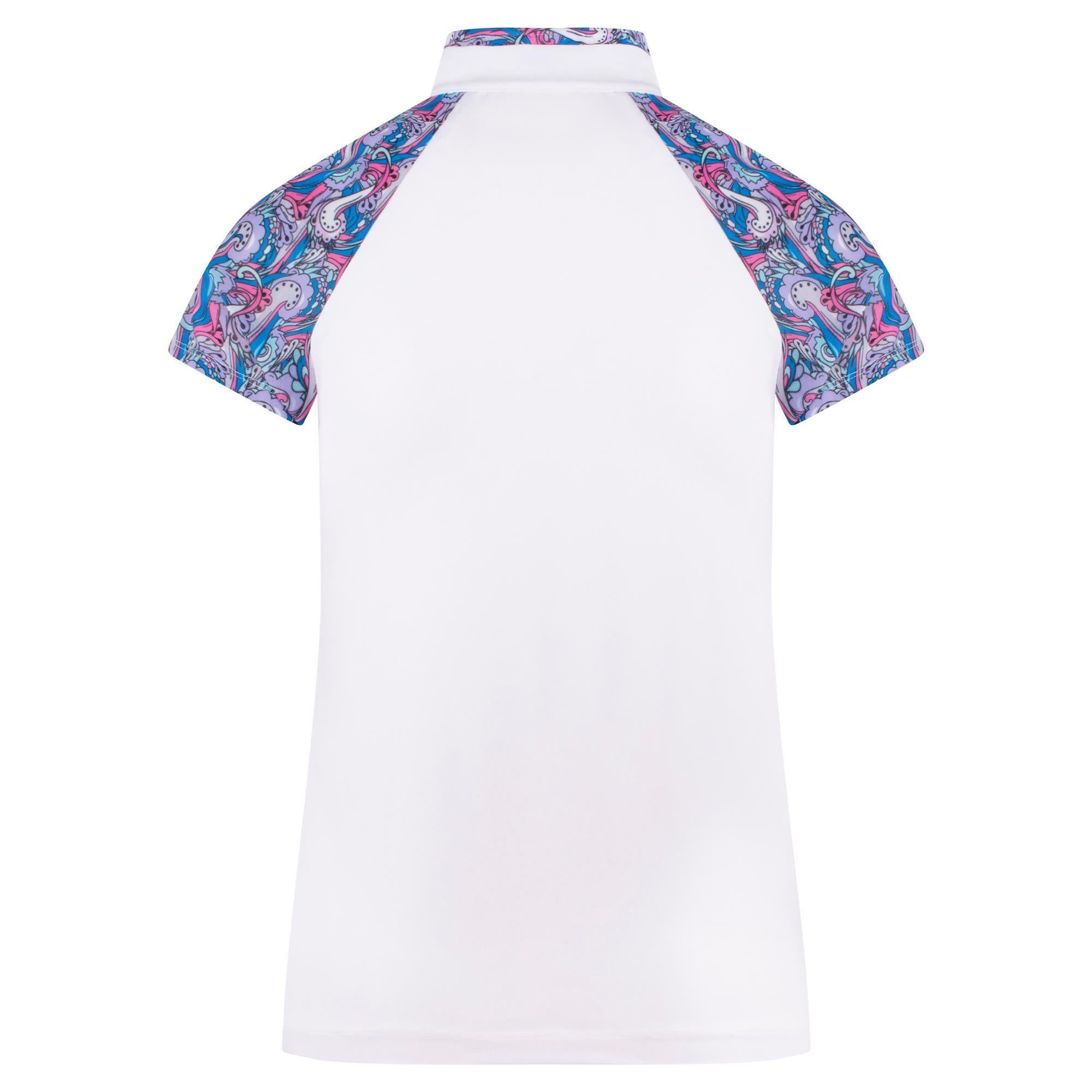 Daily Sports Hype Ladies  Polo Shirt White