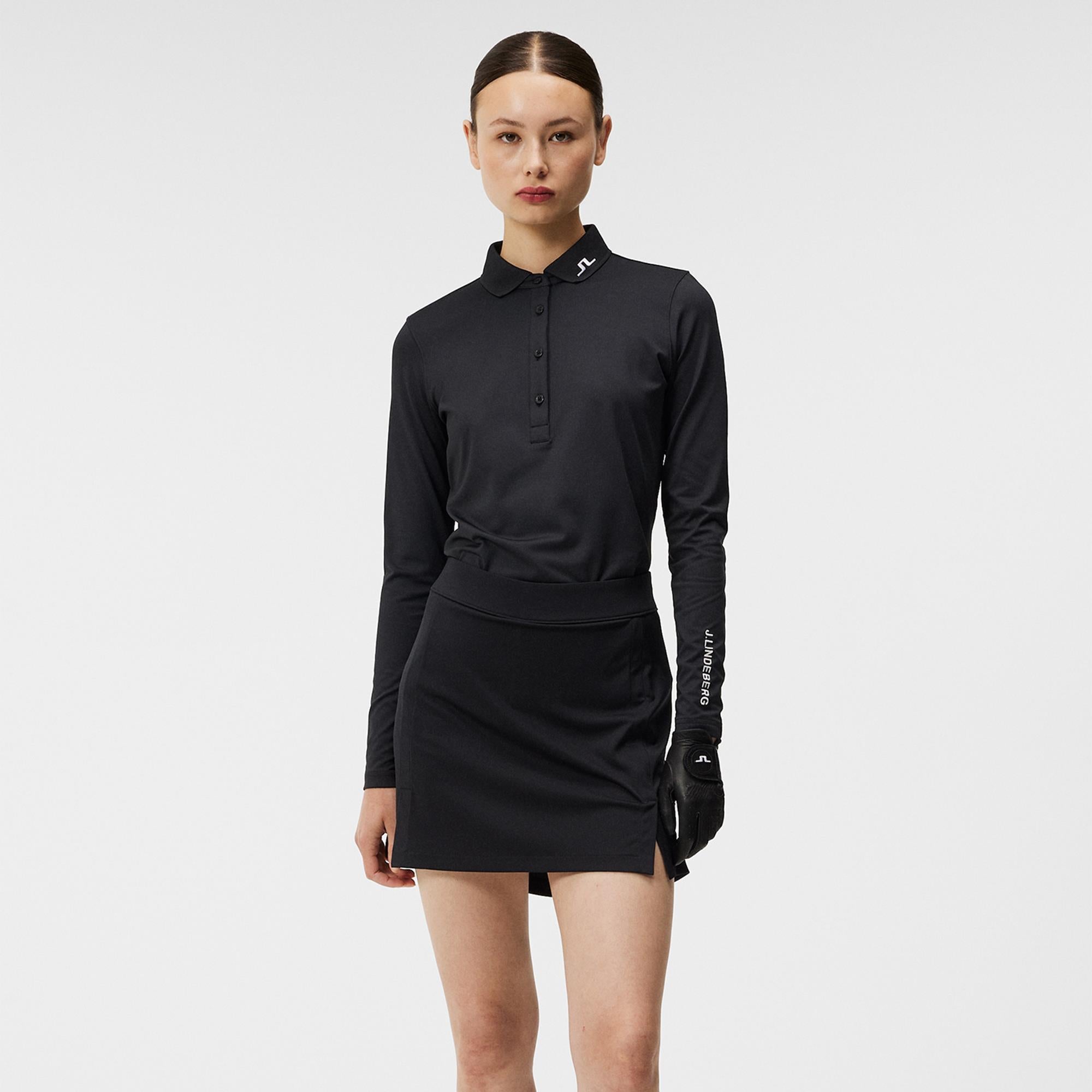 J Lindeberg Amelie Mid Ladies Golf Skort Black