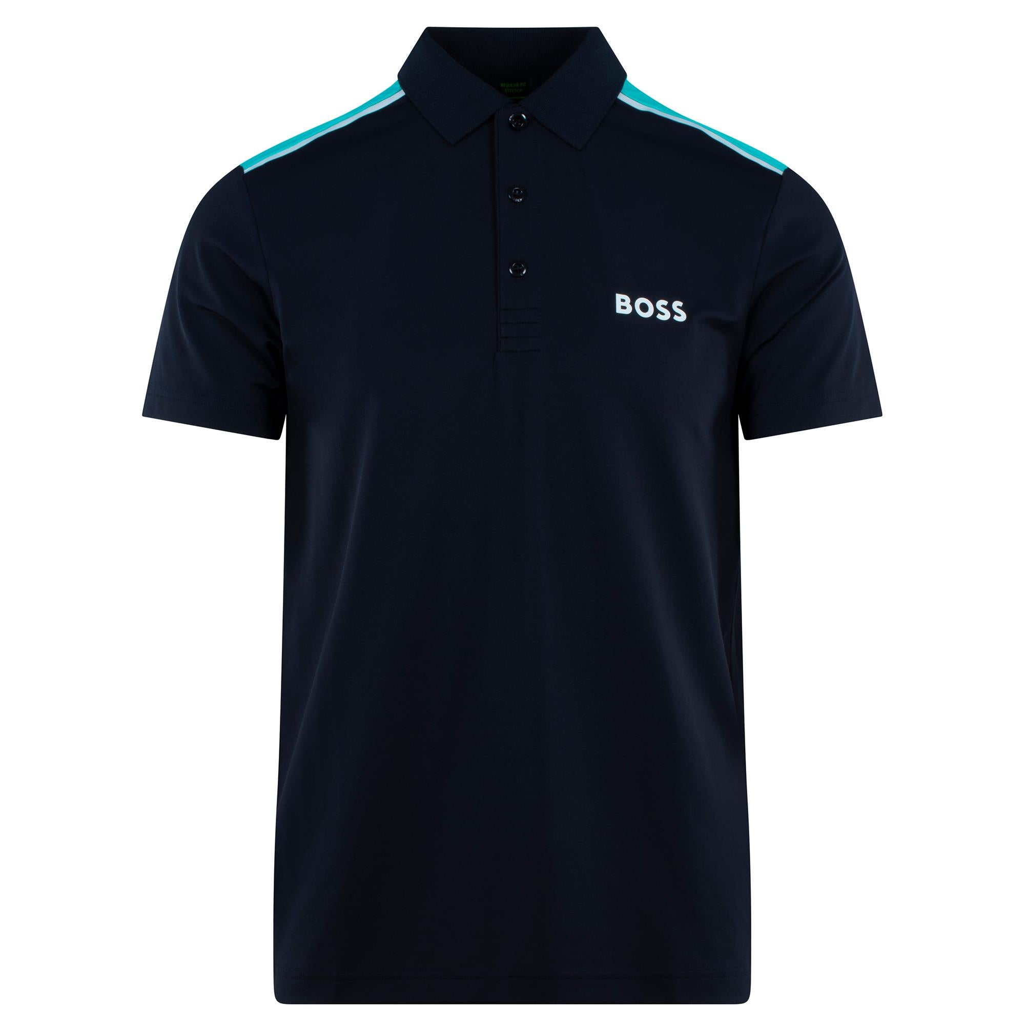 Boss Paddytech Polo Shirt Dark Blue