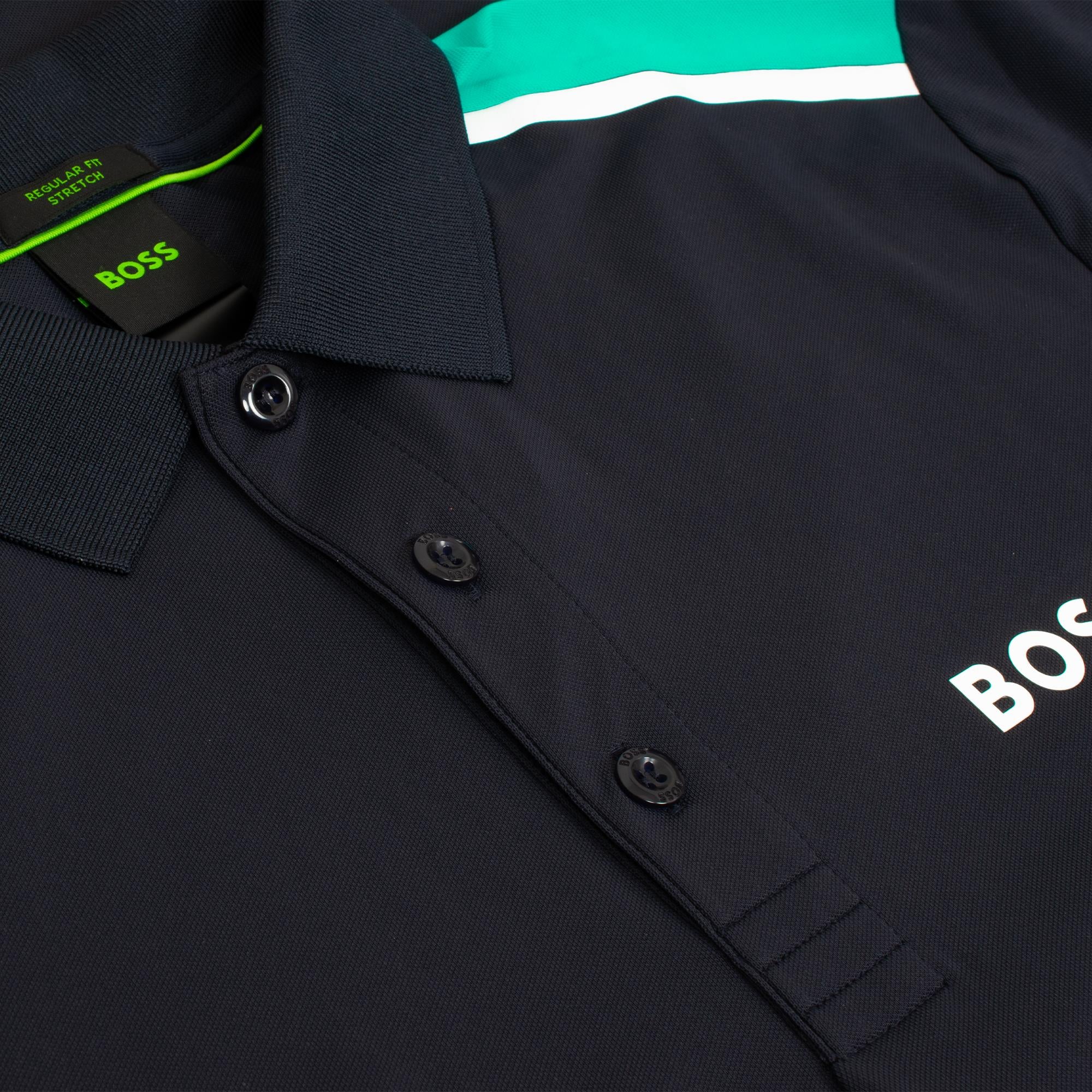 Boss Paddytech Polo Shirt Dark Blue