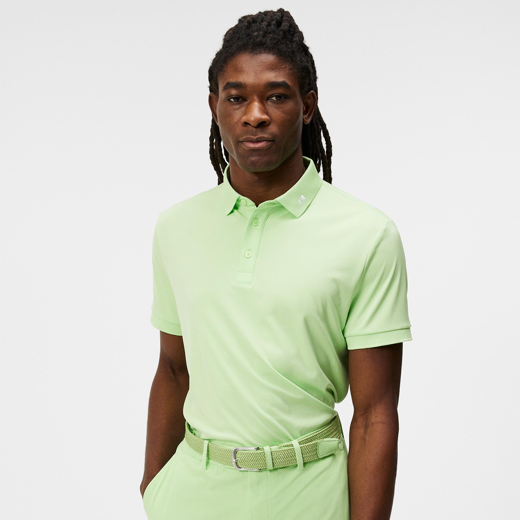 J Lindeberg KV Regular Fit Mens Golf Polo Shirt Paradise Green