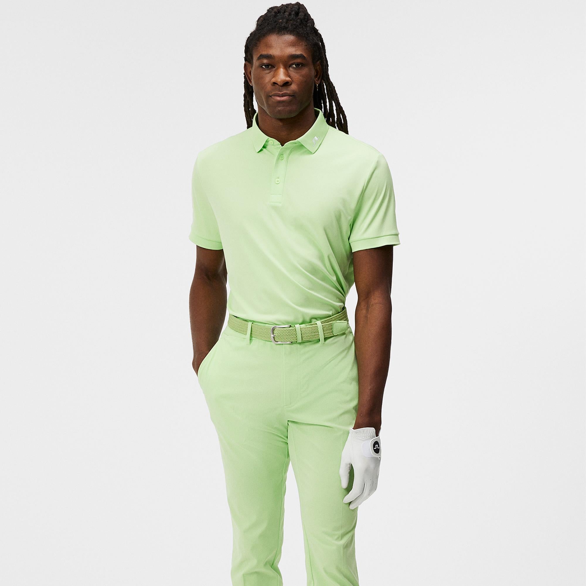 J Lindeberg KV Regular Fit Mens Golf Polo Shirt Paradise Green