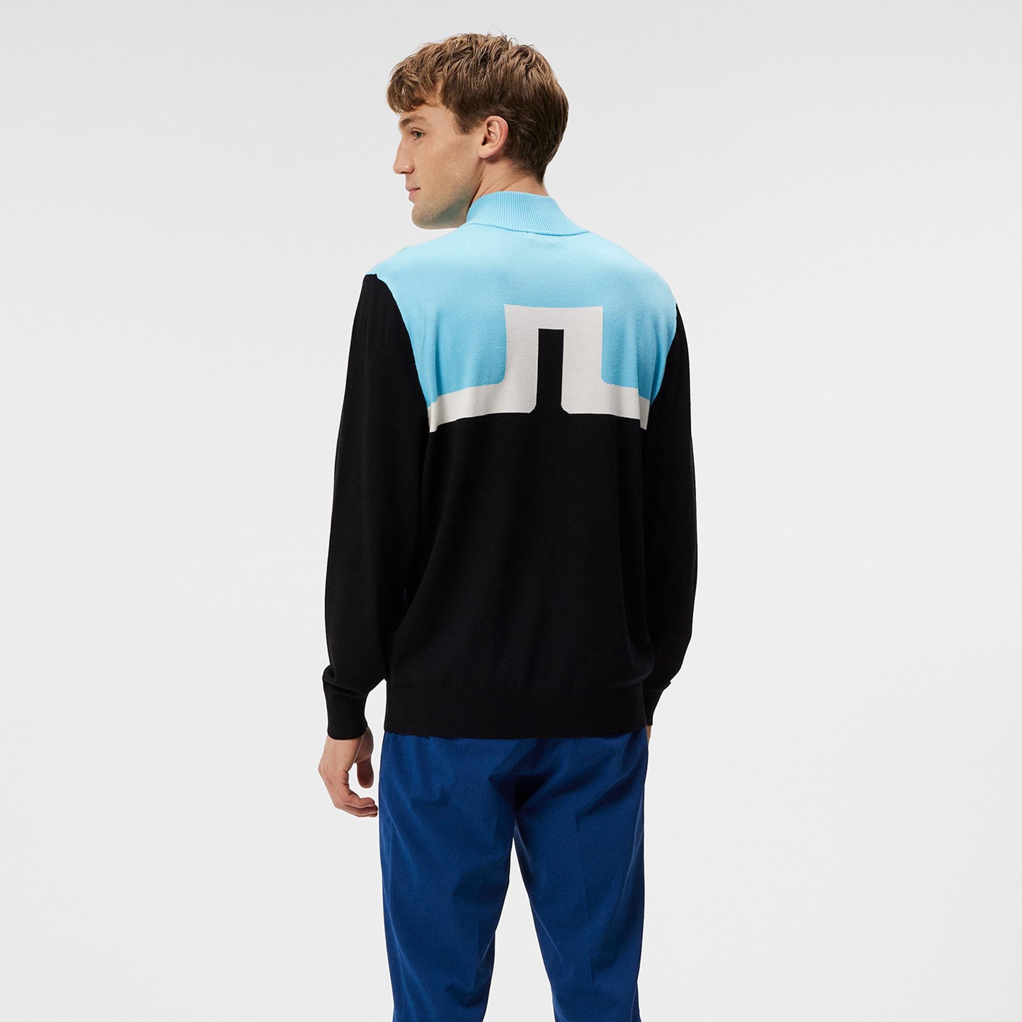 J Lindeberg Jeff Knitted Mens Golf Sweater Black