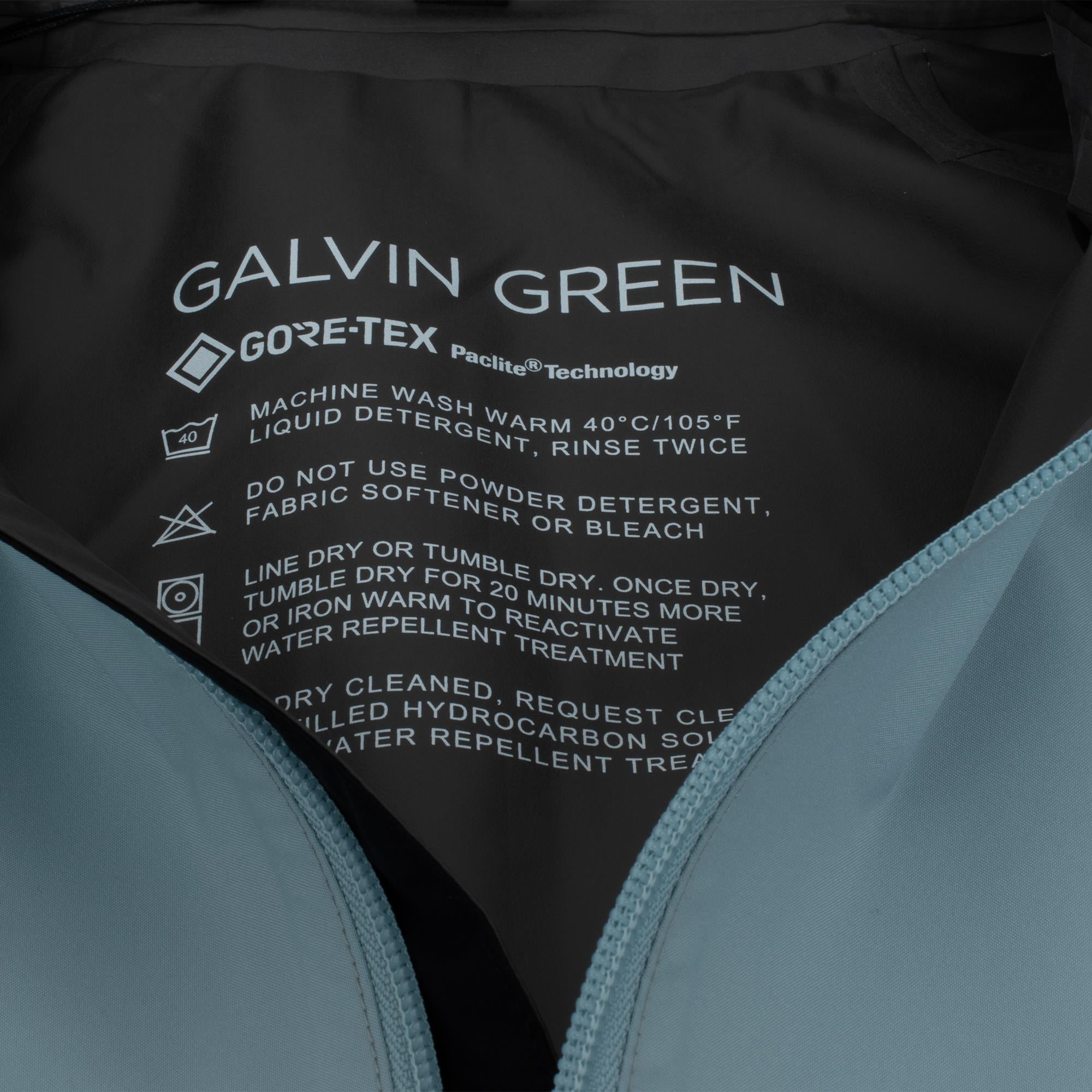 Galvin Green Alec Paclite Gore-Tex Mens Waterproof Golf Jacket Vapour Blue