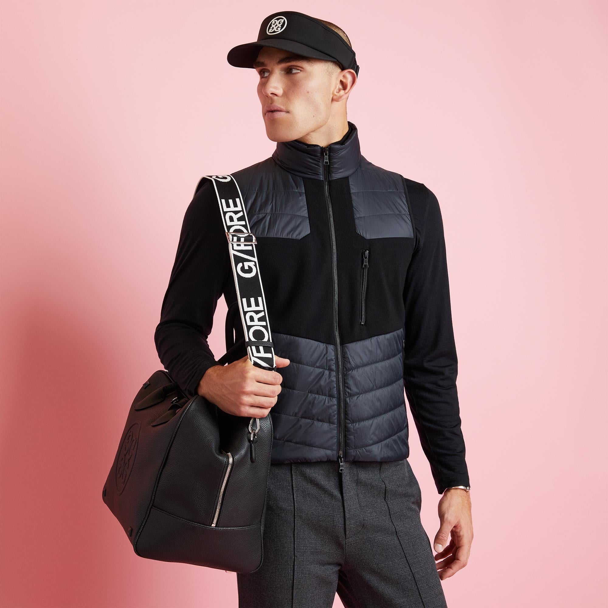 G/FORE Skull & T's Merino Full Zip Vest Onyx