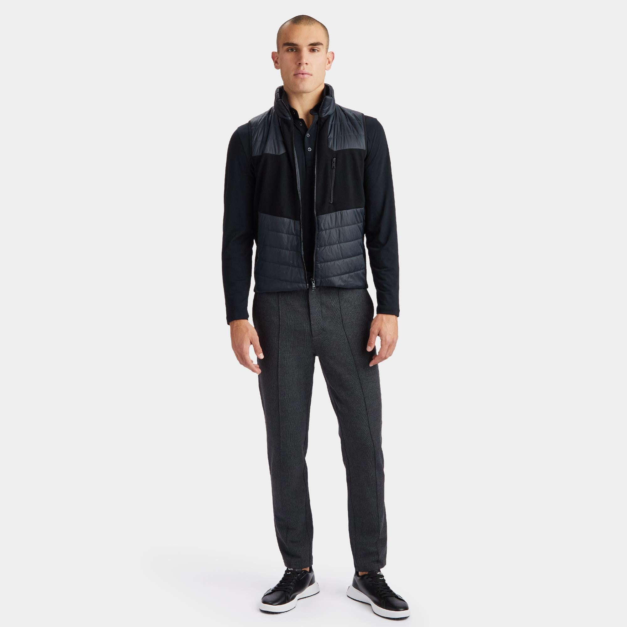 G/FORE Skull & T's Merino Full Zip Vest Onyx