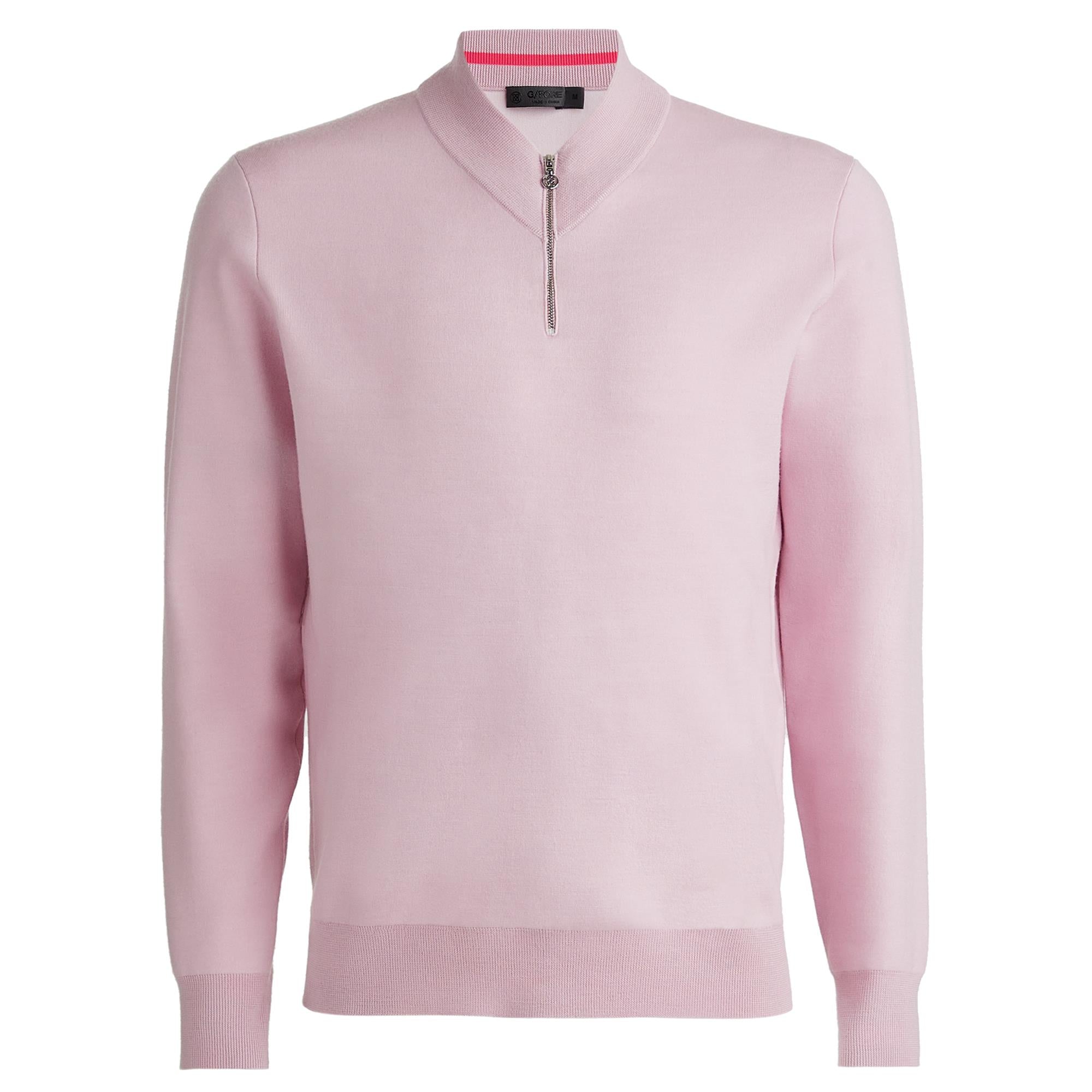 G/FORE V Neck Merino Quarter Zip Knitted Sweater Trifle