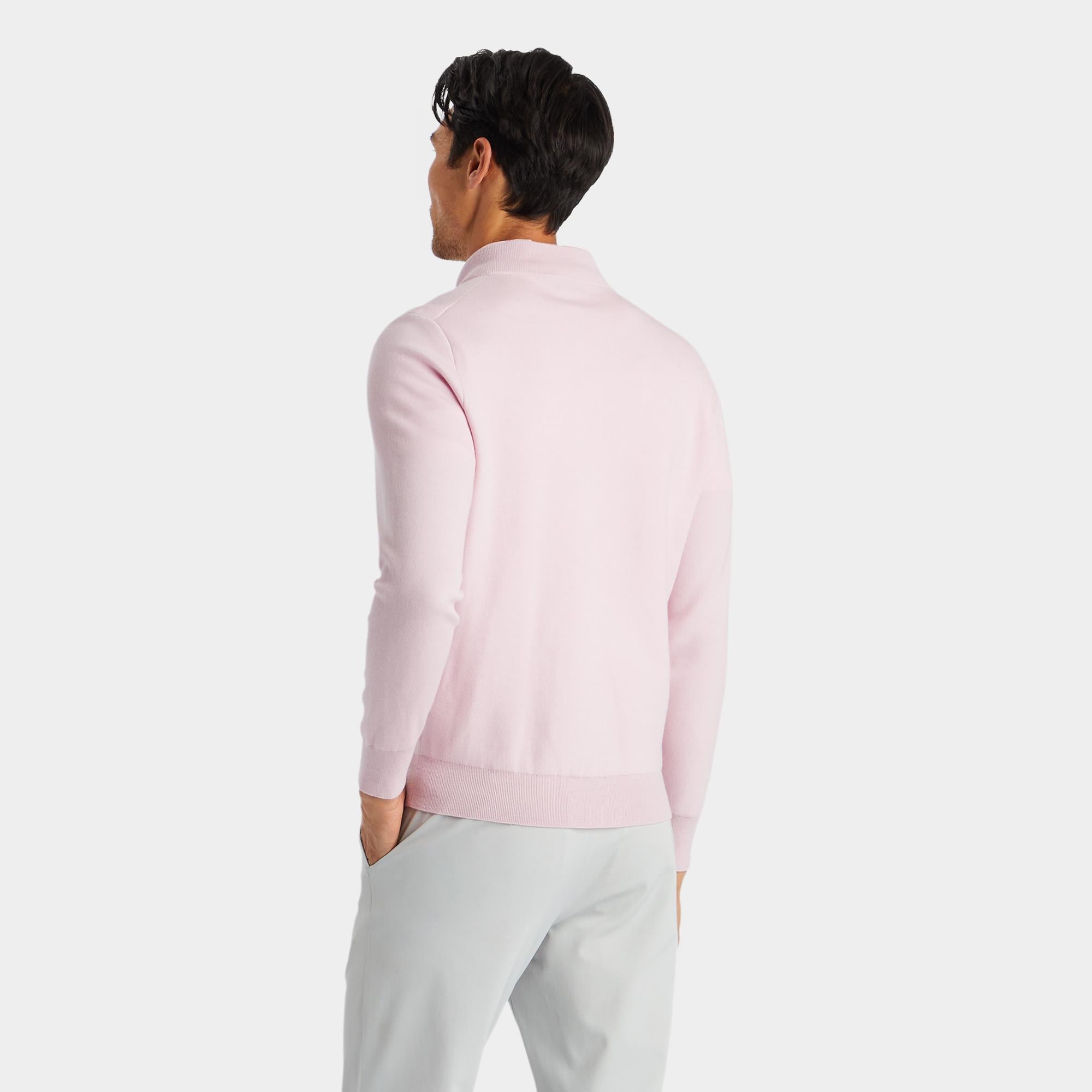 G/FORE V Neck Merino Quarter Zip Knitted Sweater Trifle