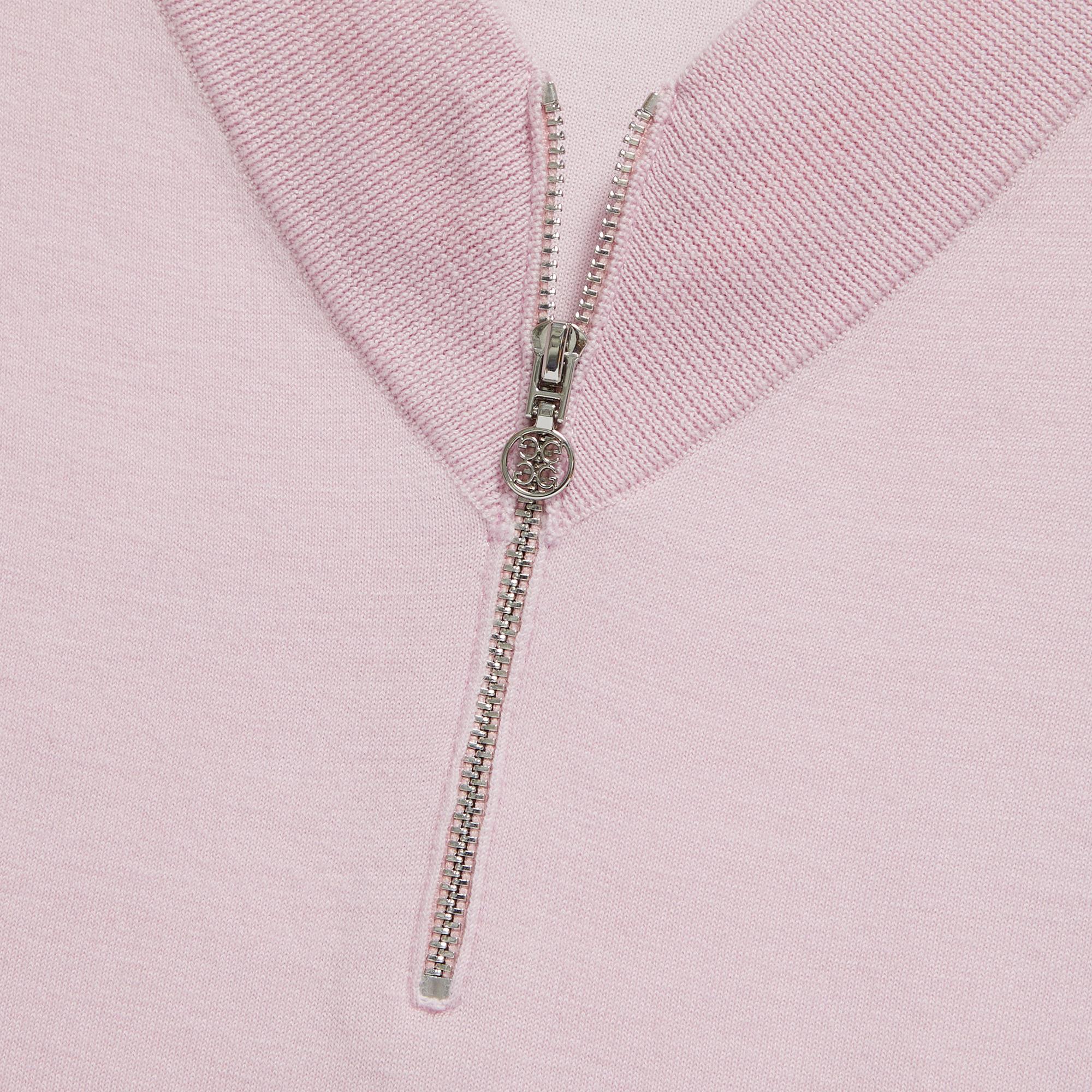 G/FORE V Neck Merino Quarter Zip Knitted Sweater Trifle