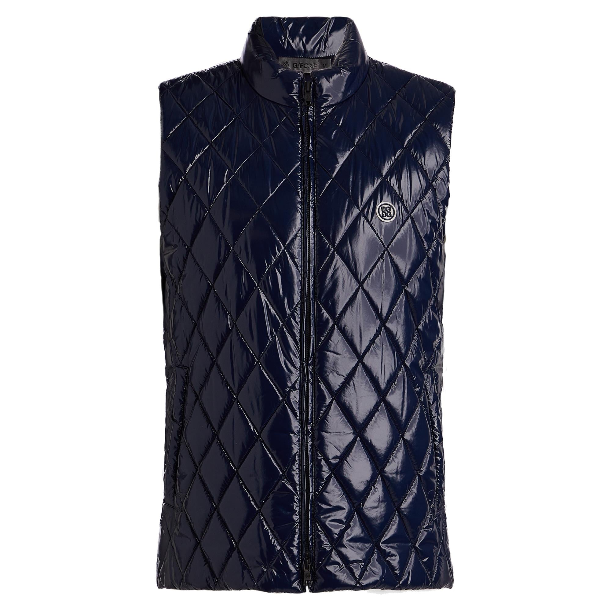 G/FORE Quilted Nylon Wool Lined Puffer Vest Twilight