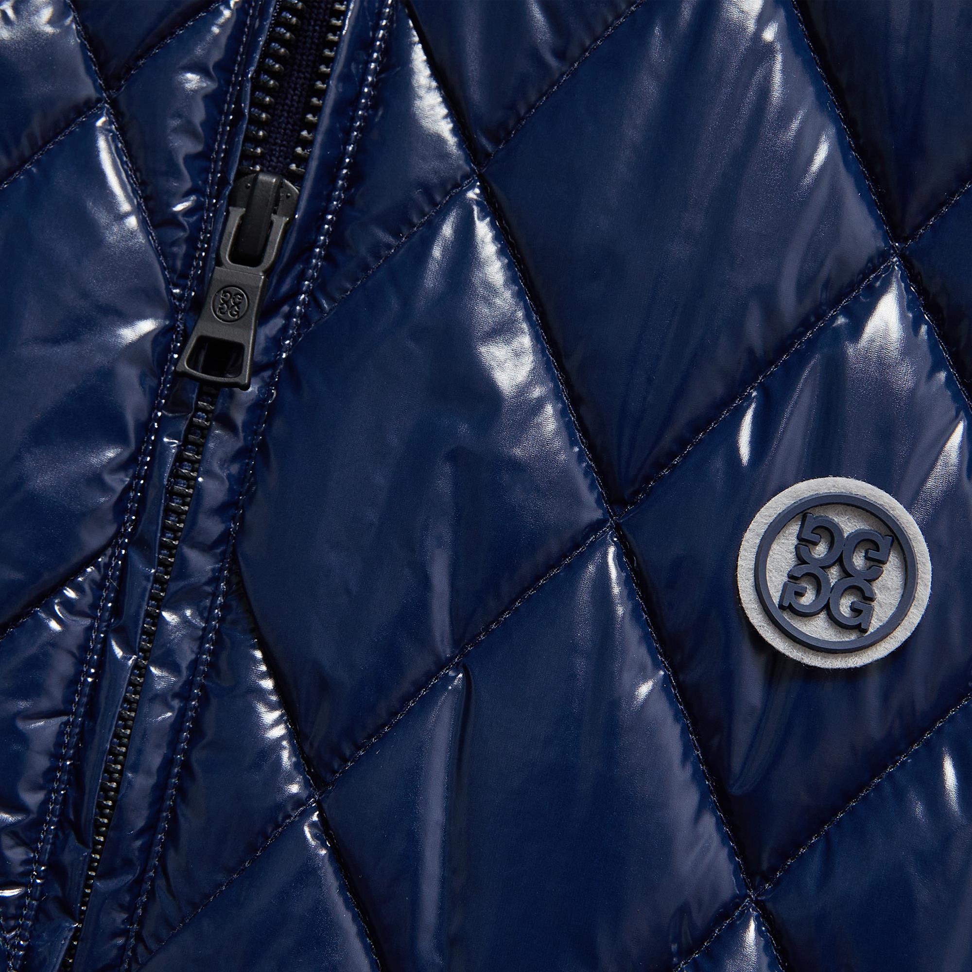 G/FORE Quilted Nylon Wool Lined Puffer Vest Twilight