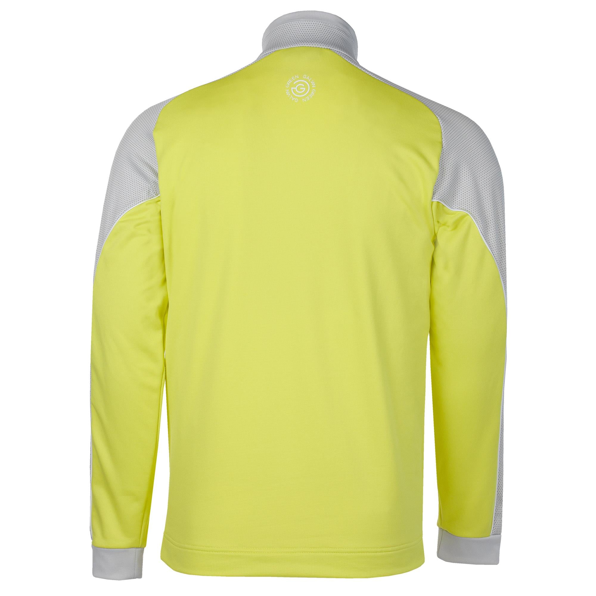 Galvin Green Daxton Insula Mens Golf Mid Layer Forged Sunny Lime/Cool Grey/White