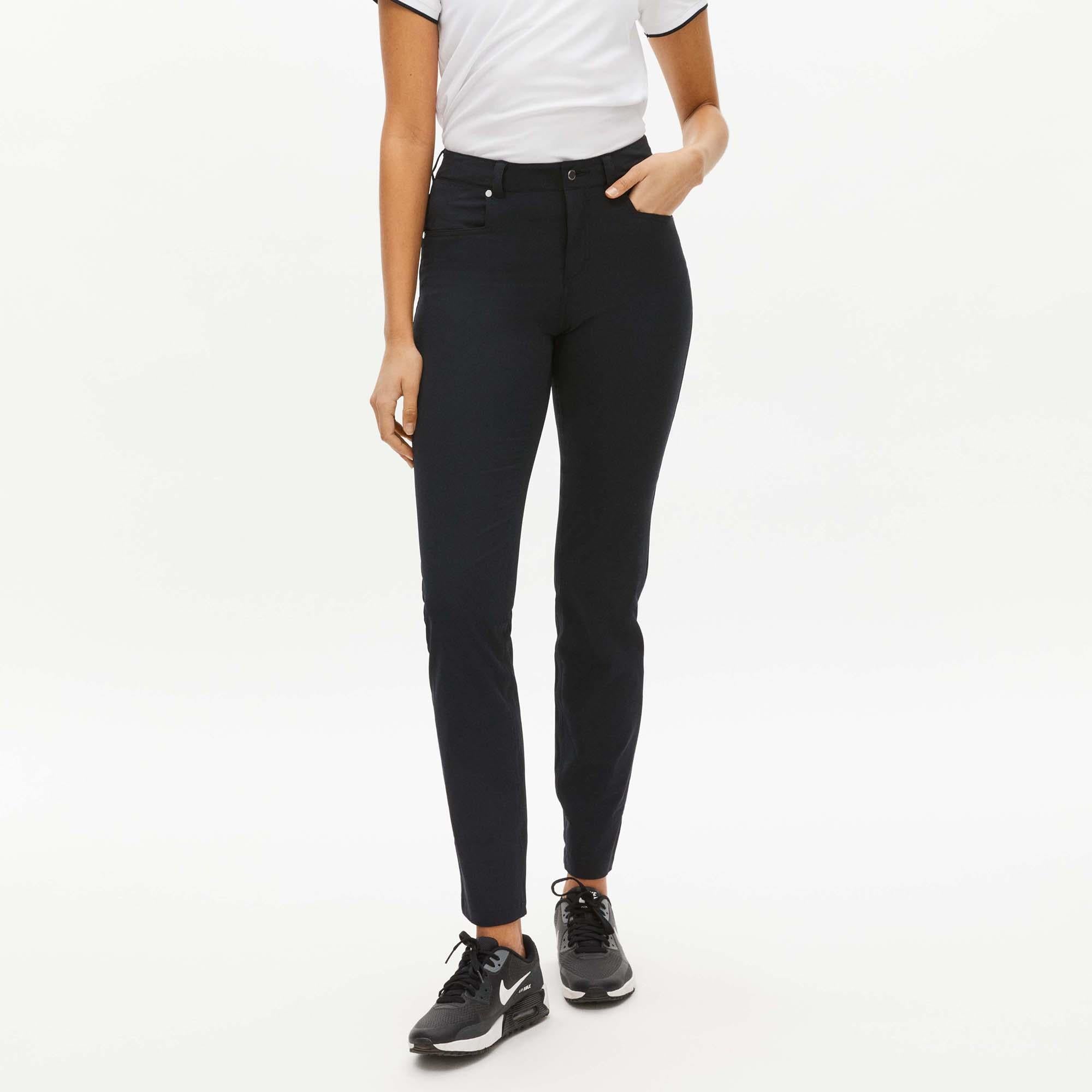 Rohnisch Chie Comfort Stretch Ladies Golf Pants 32 Inch Leg Black