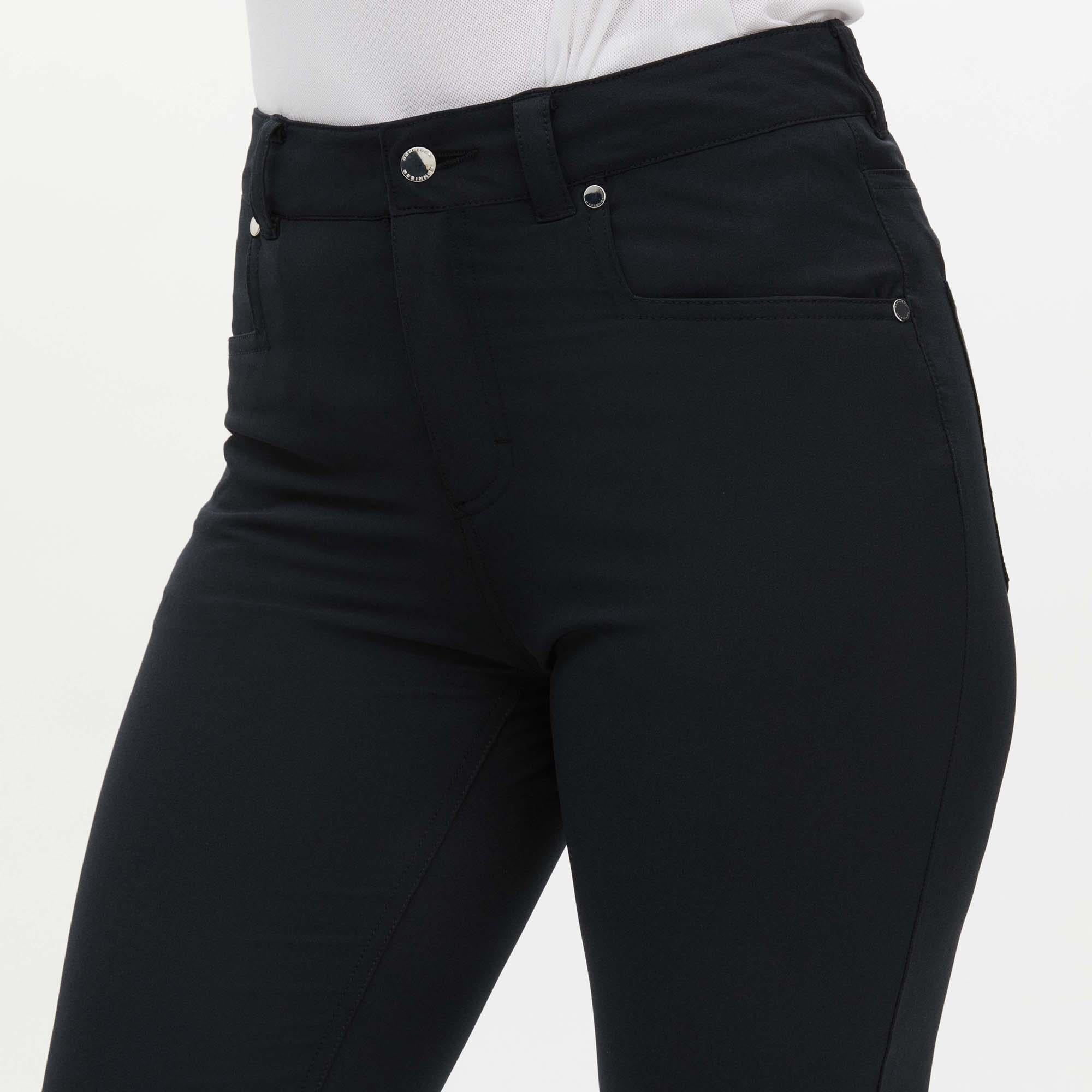 Rohnisch Chie Comfort Stretch Ladies Golf Pants 32 Inch Leg Black