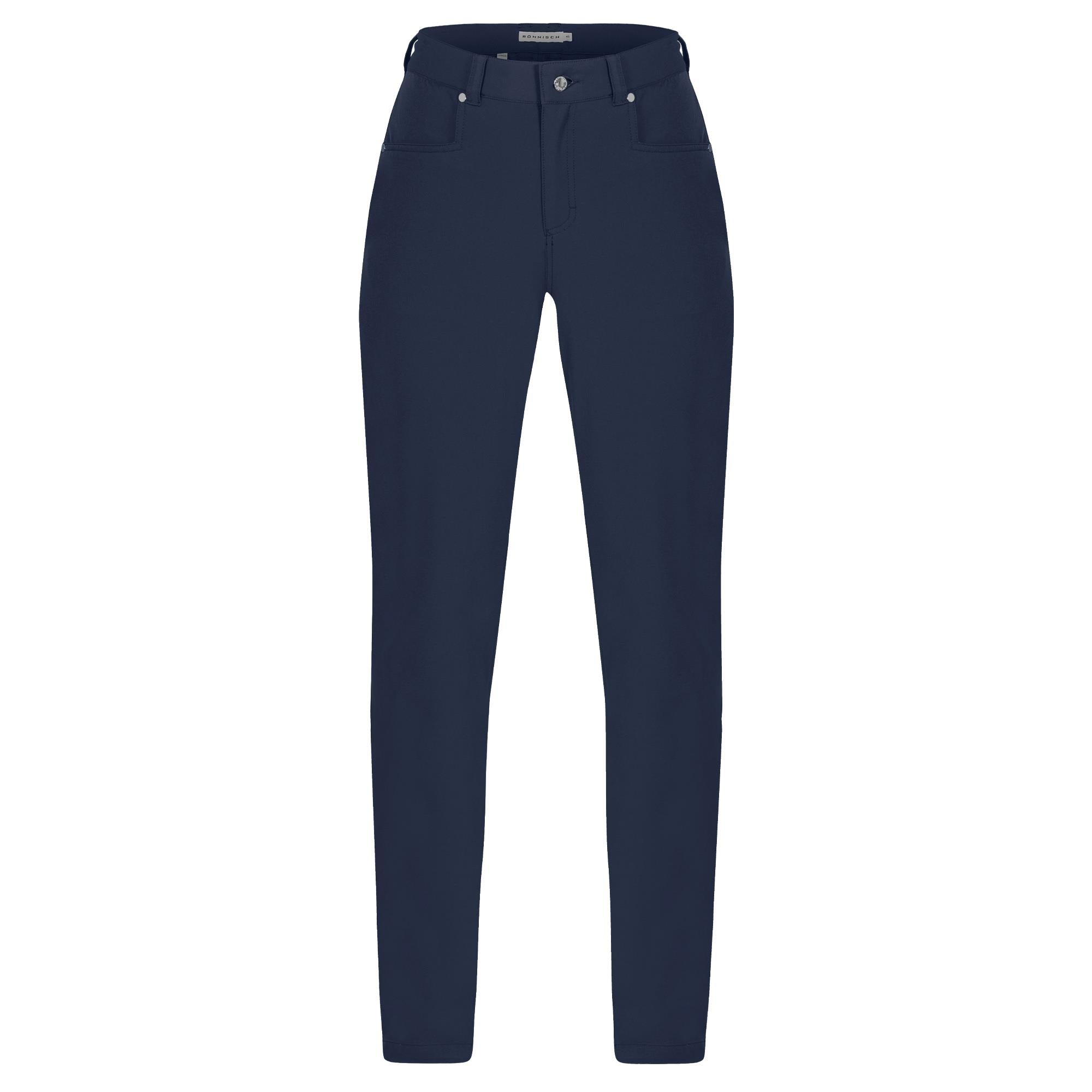 Rohnisch Chie Comfort Stretch Ladies Golf Pants 32 Inch Leg Navy