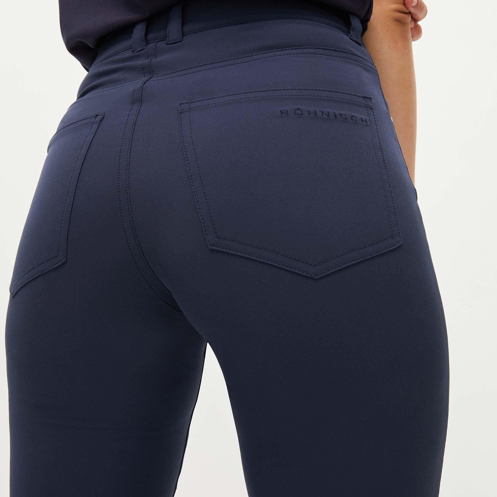 Rohnisch Chie Comfort Stretch Ladies Golf Pants 32 Inch Leg Navy