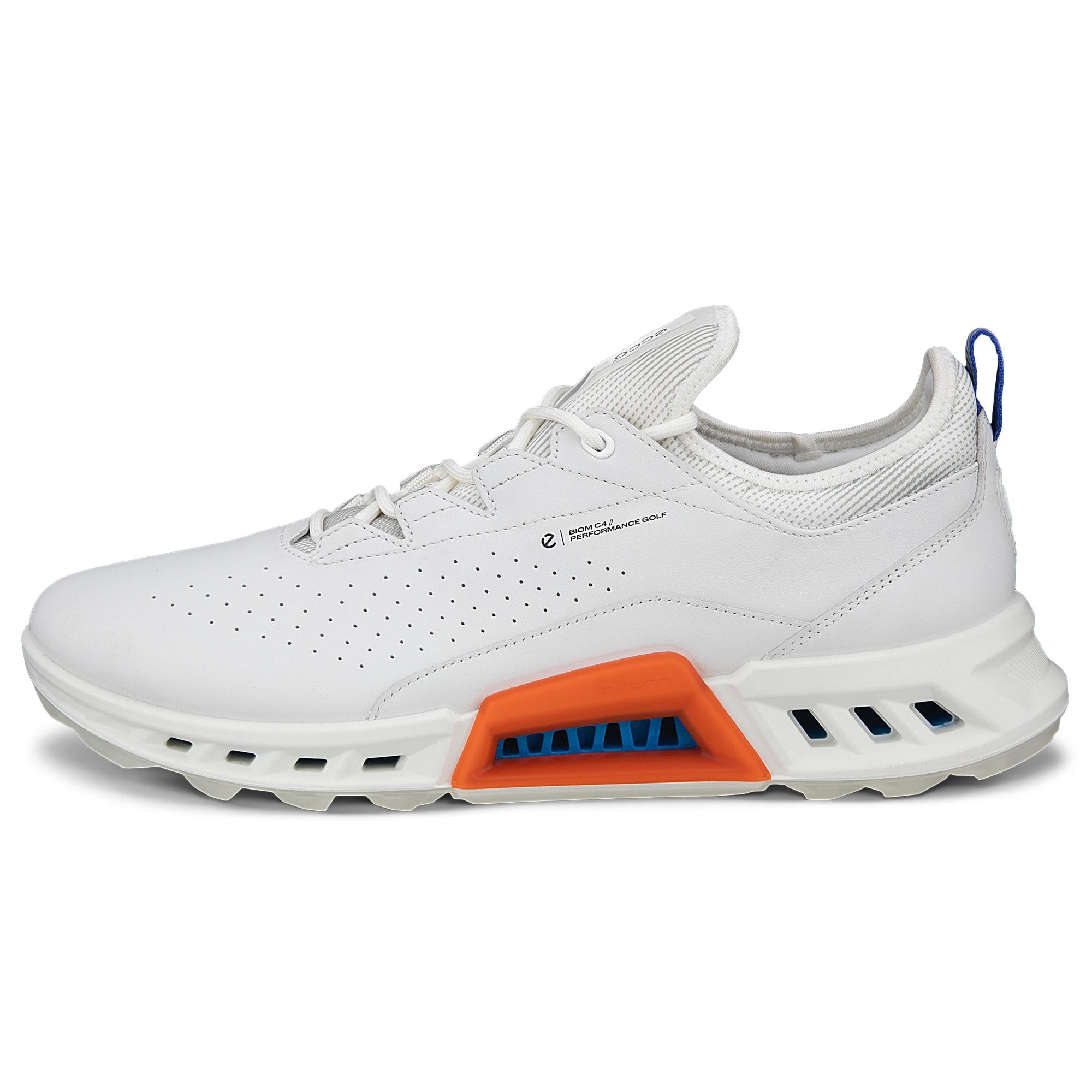 Ecco Biom C4 Gore-Tex Mens Golf Shoes White/Mazarine Blue