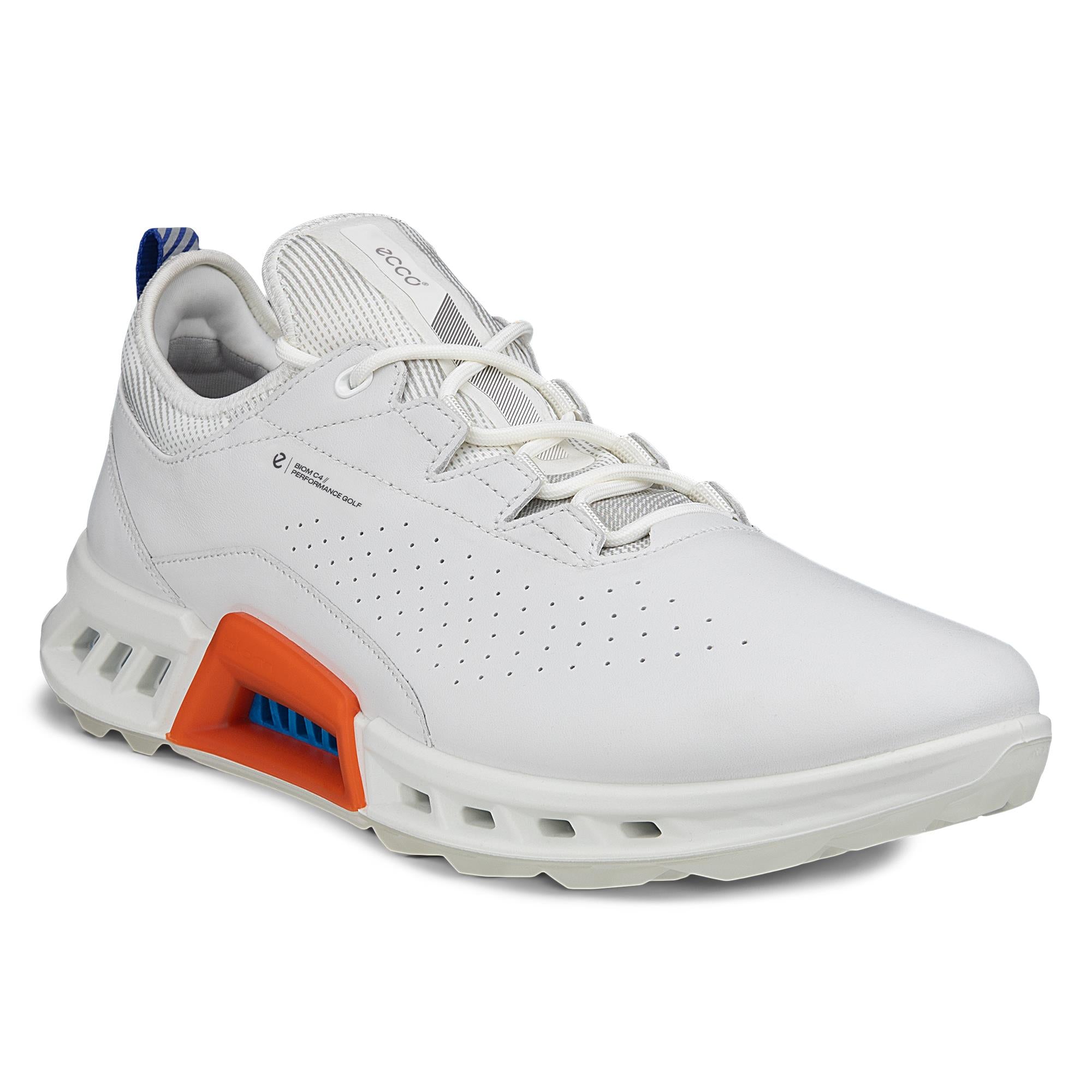 Ecco Biom C4 Gore-Tex Mens Golf Shoes White/Mazarine Blue