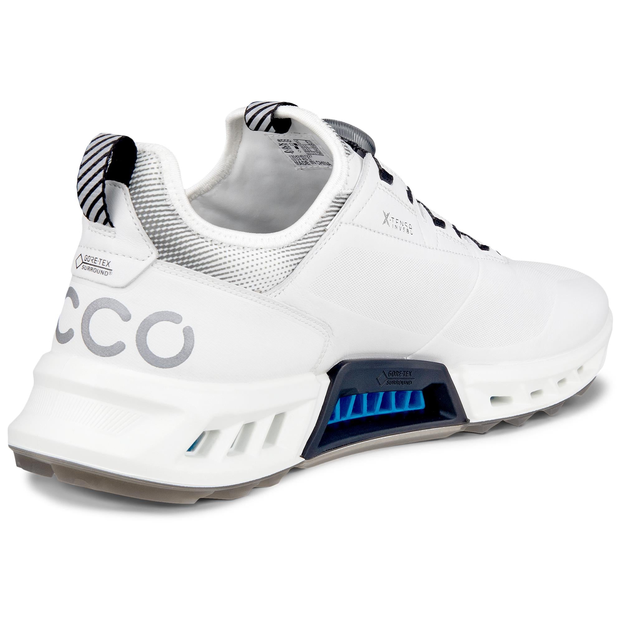 Ecco Biom C4 BOA Gore-Tex Mens Golf Shoe White/Black