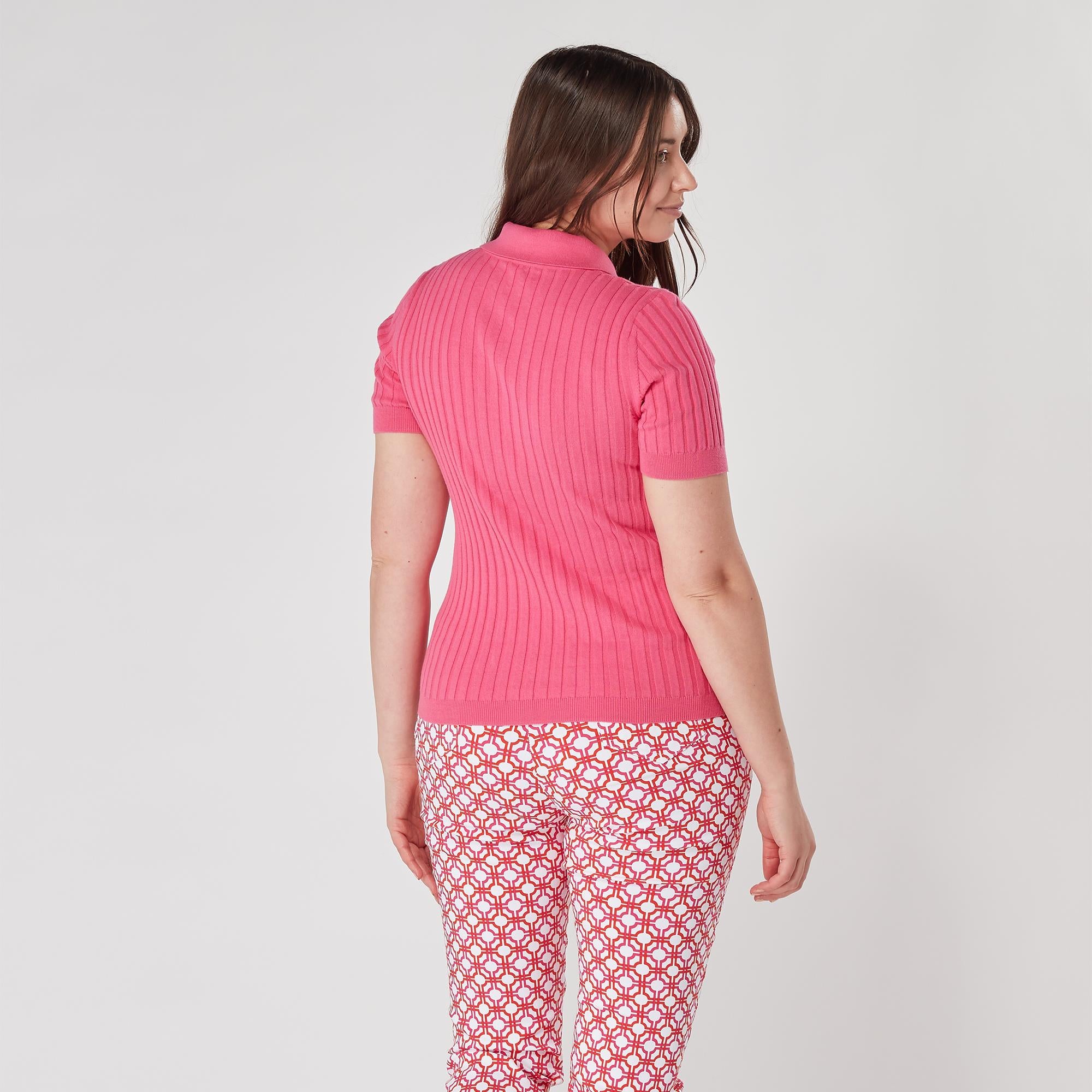 Swing Out Sister Abigail Ladies Golf Polo Shirt Lush Pink