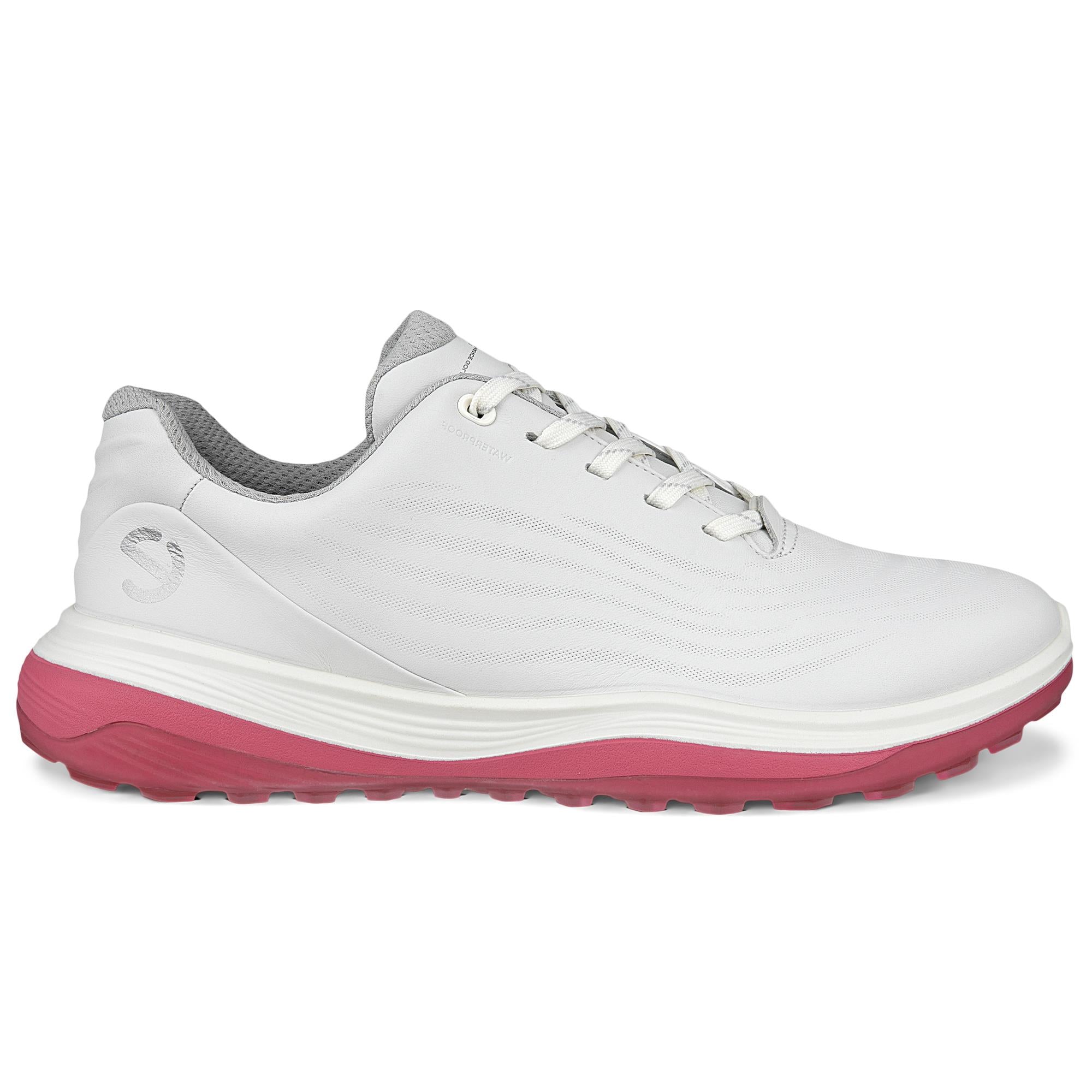 Ecco LT1 Ladies Golf Shoes White/Bubble Gum