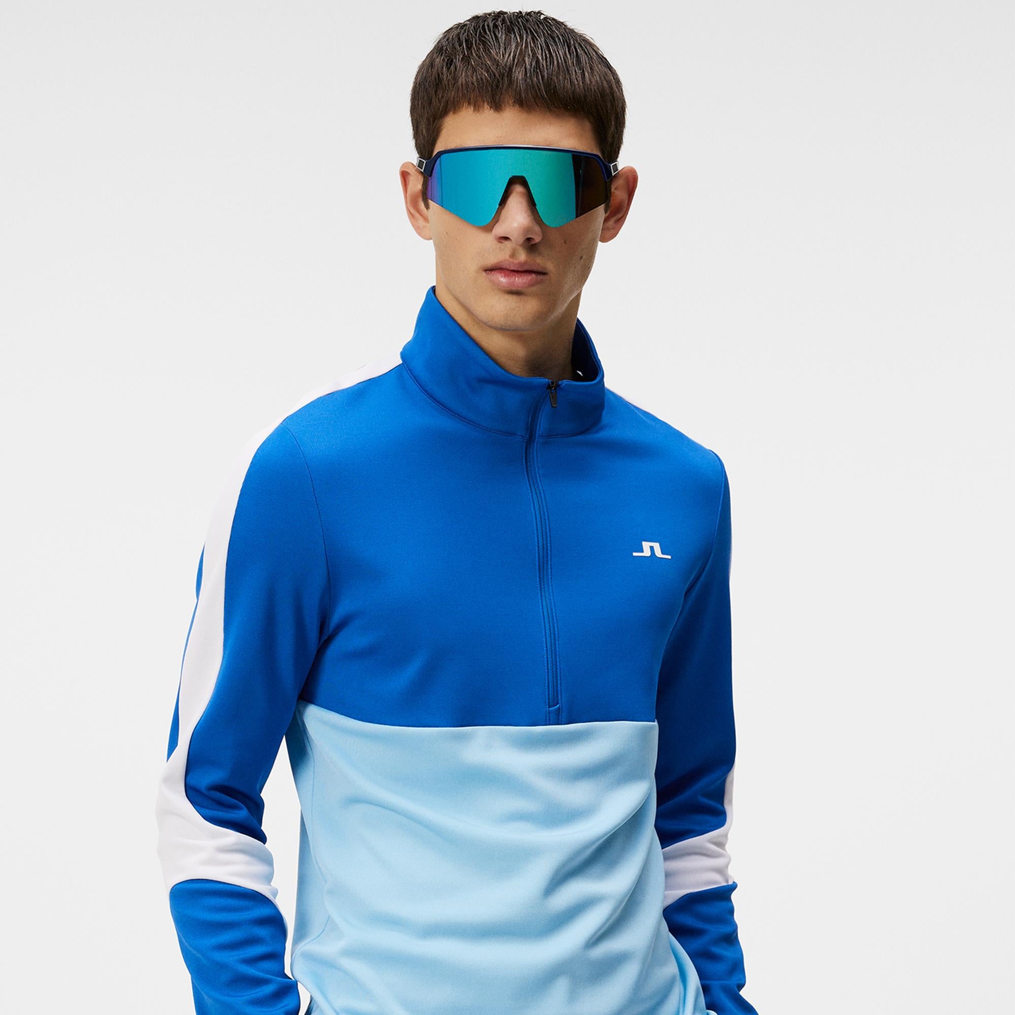 J Lindeberg Carl Mens Golf Mid Layer Baltic Sea