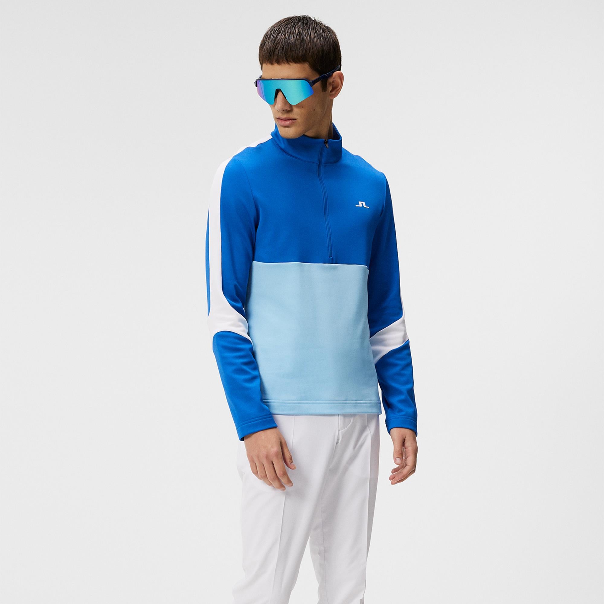 J Lindeberg Carl Mens Golf Mid Layer Baltic Sea