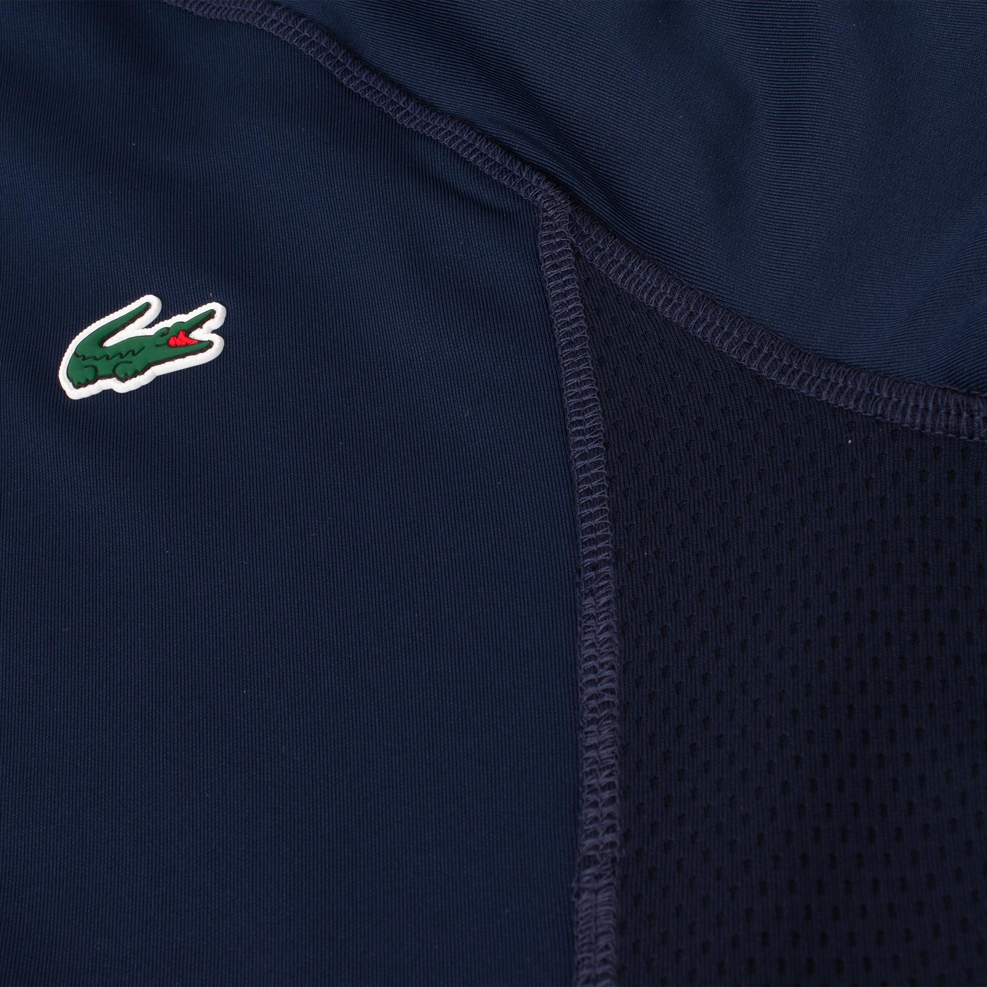 Lacoste Quarter Zip Golf Sweatshirt Navy