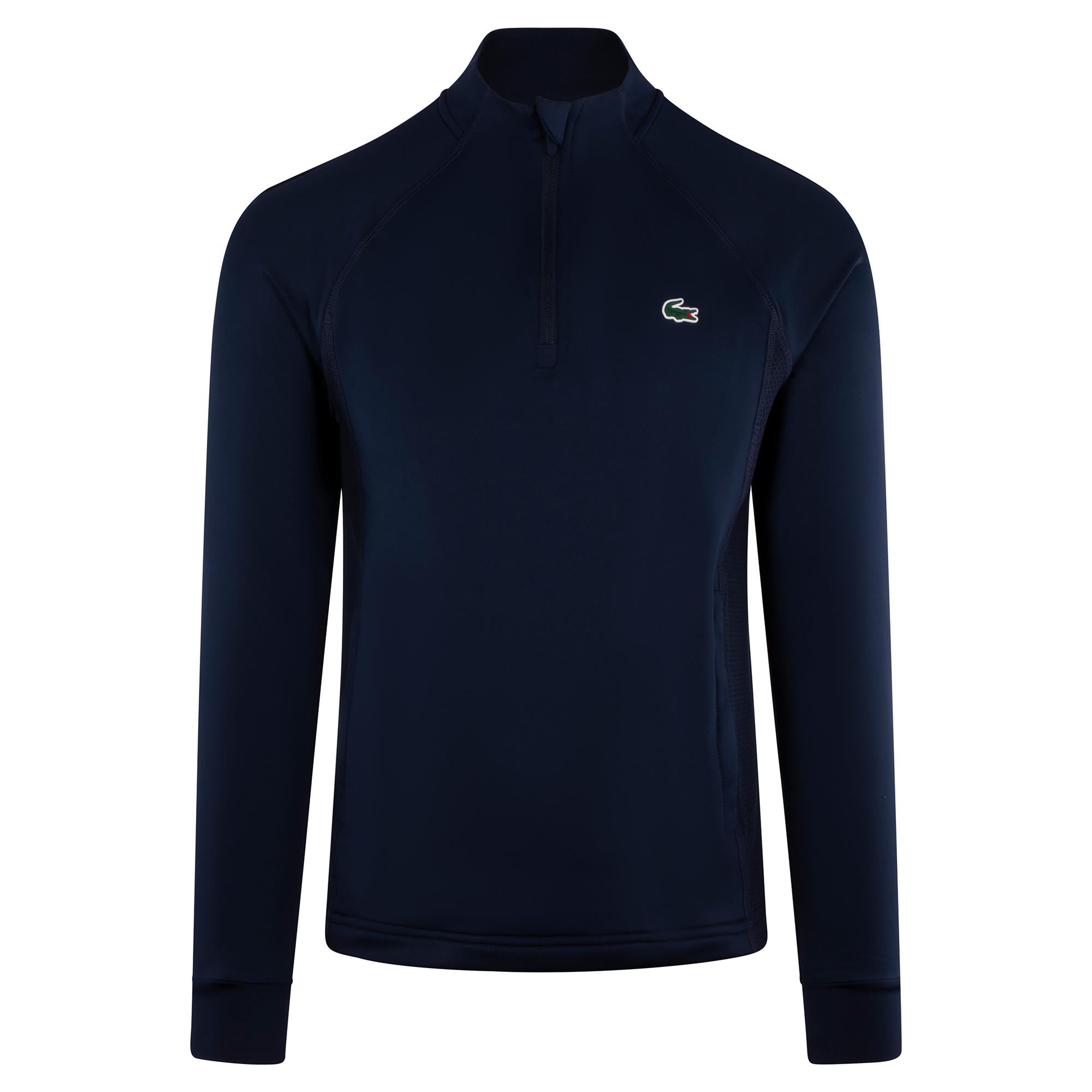 Lacoste Quarter Zip Golf Sweatshirt Navy