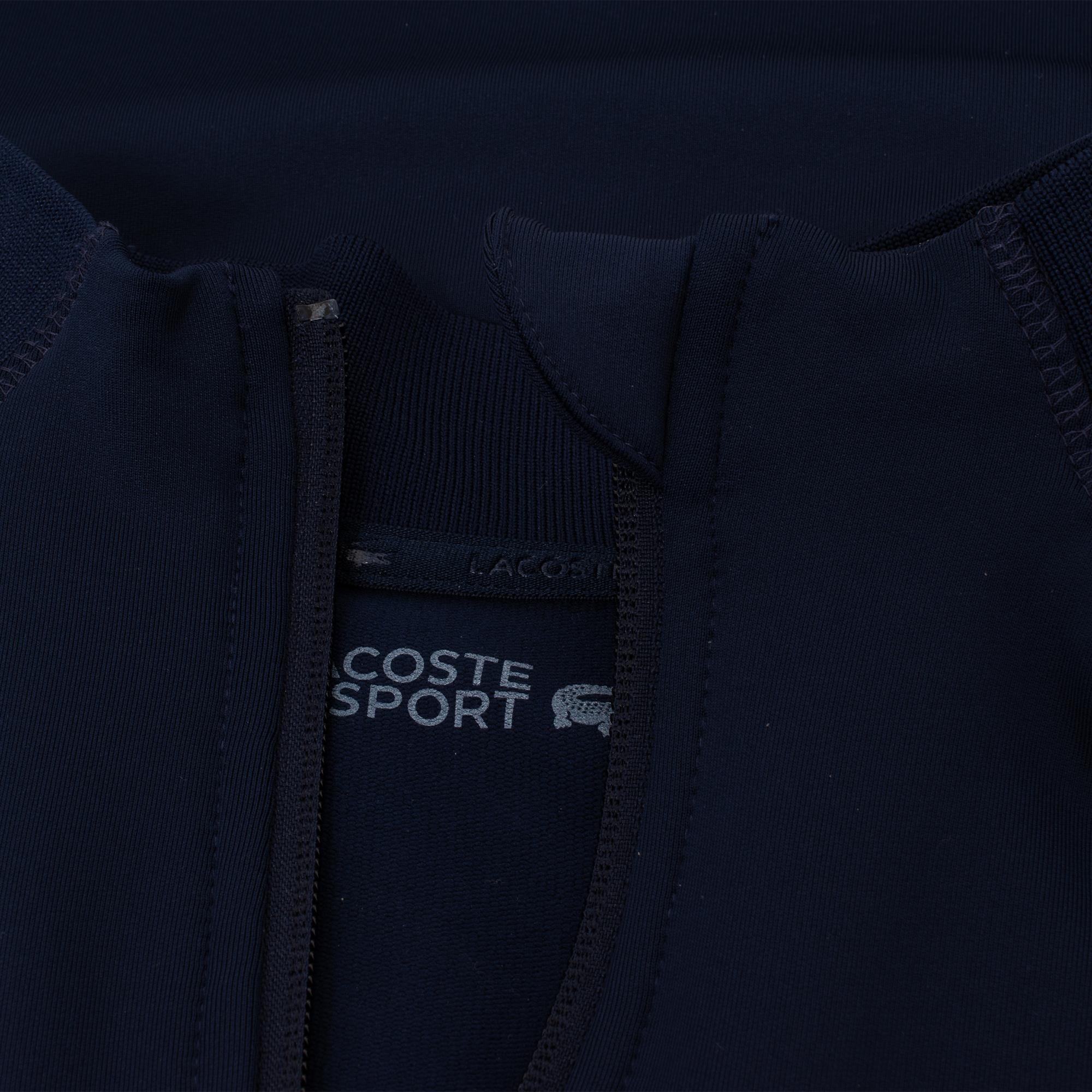 Lacoste Quarter Zip Golf Sweatshirt Navy