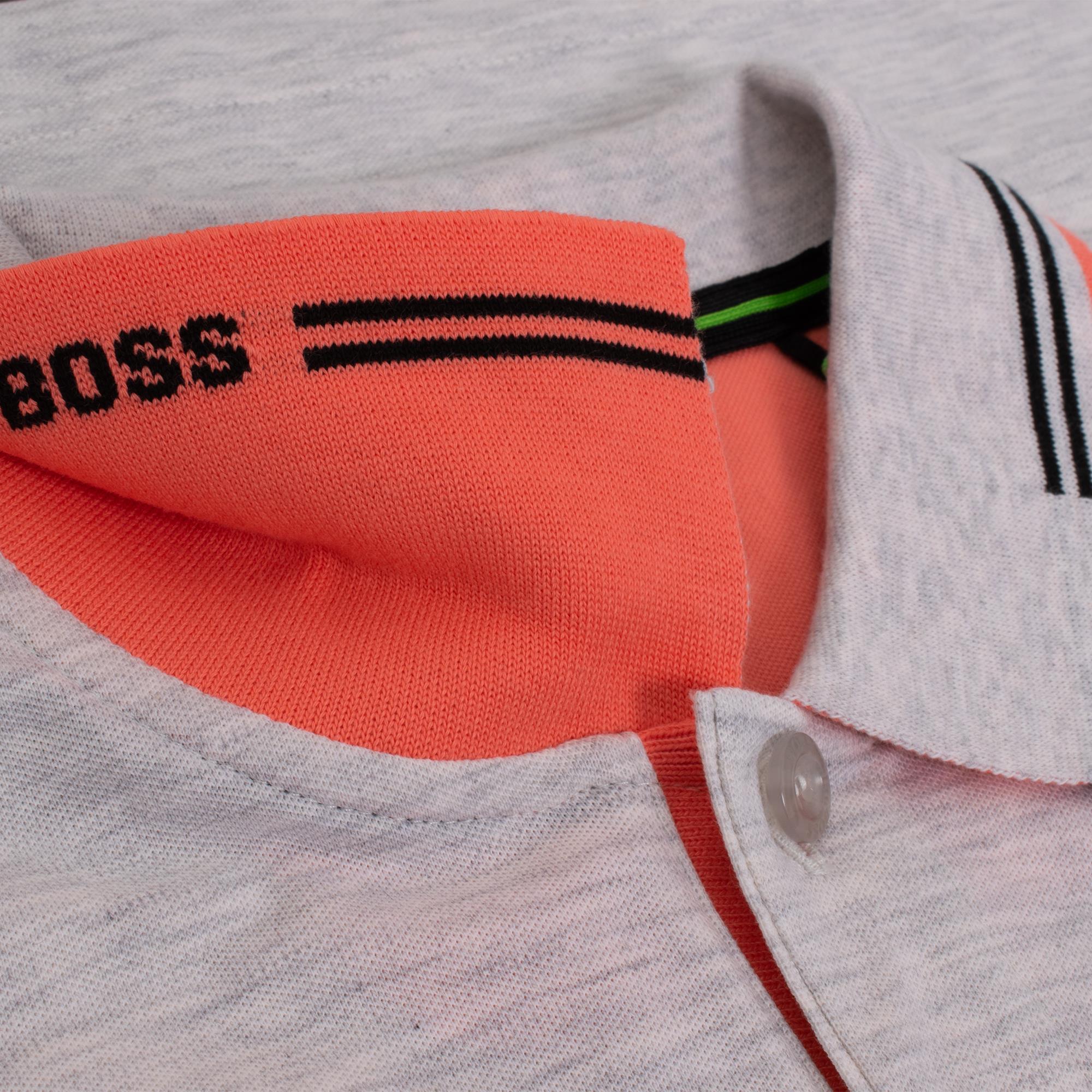 Boss Paul Polo Shirt Bright Light Pastel Grey