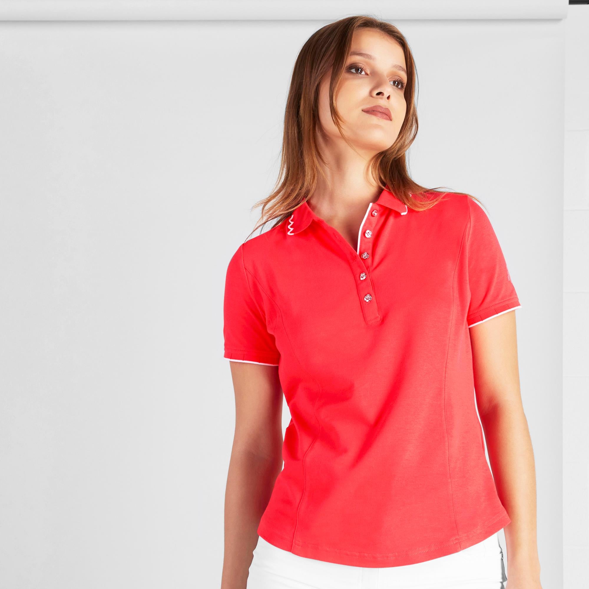 Green Lamb Nadeen Club Ladies Golf Polo Poppy