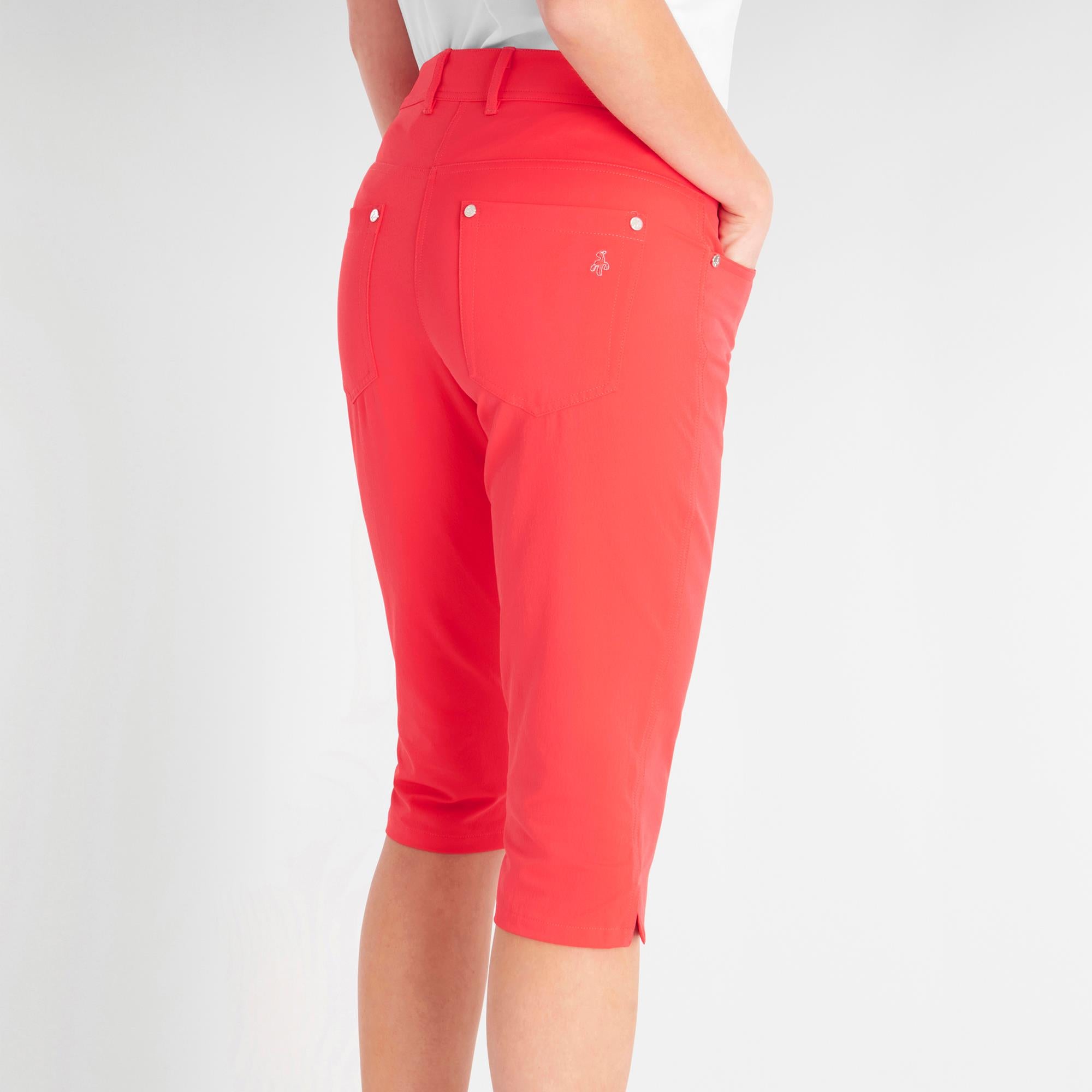 Green Lamb Nuala Ladies Golf Pedal Pushers Poppy